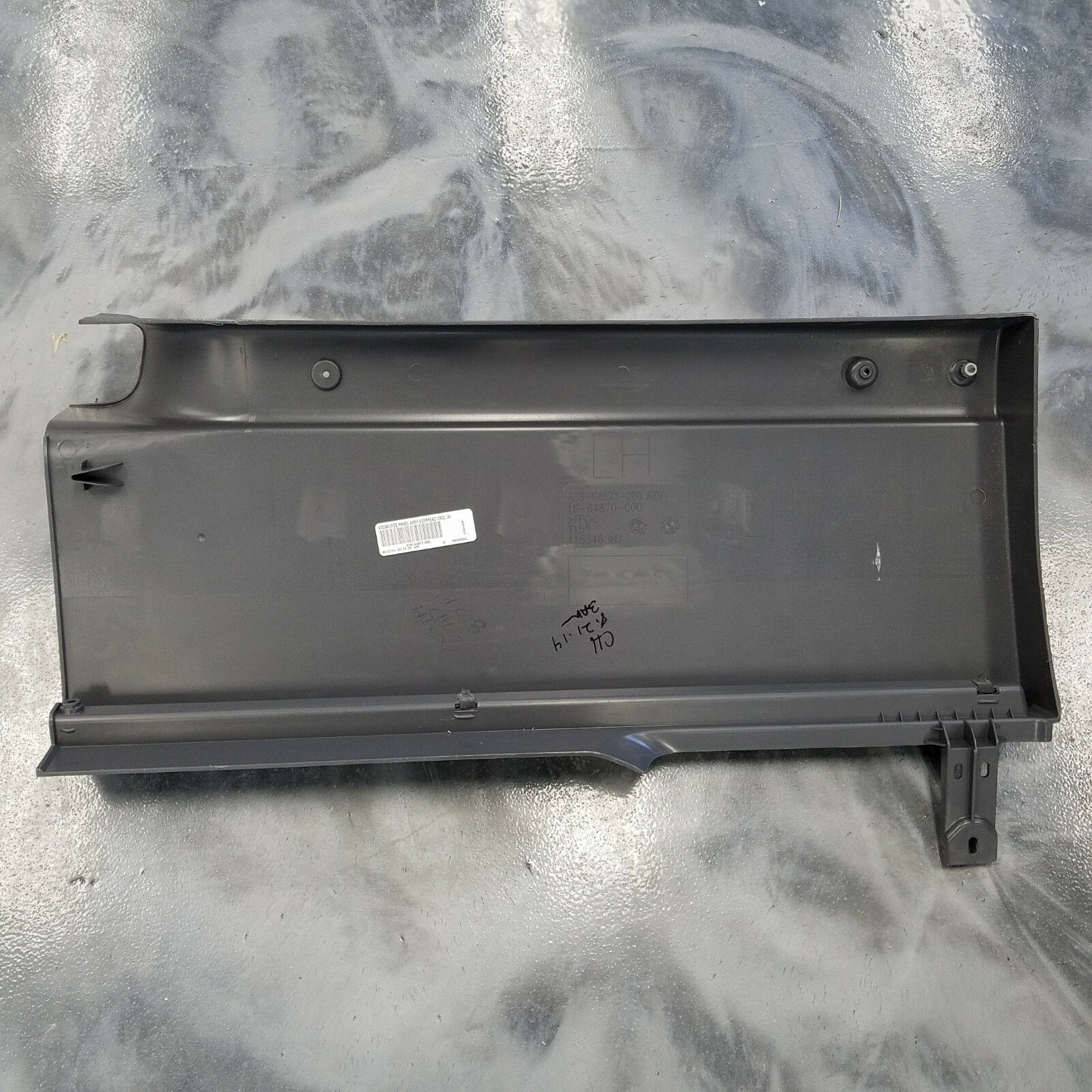 Freightliner Cascadia LH Overhead Console Side Panel Assembly P/N  A18-64871-000 (3939771613270)