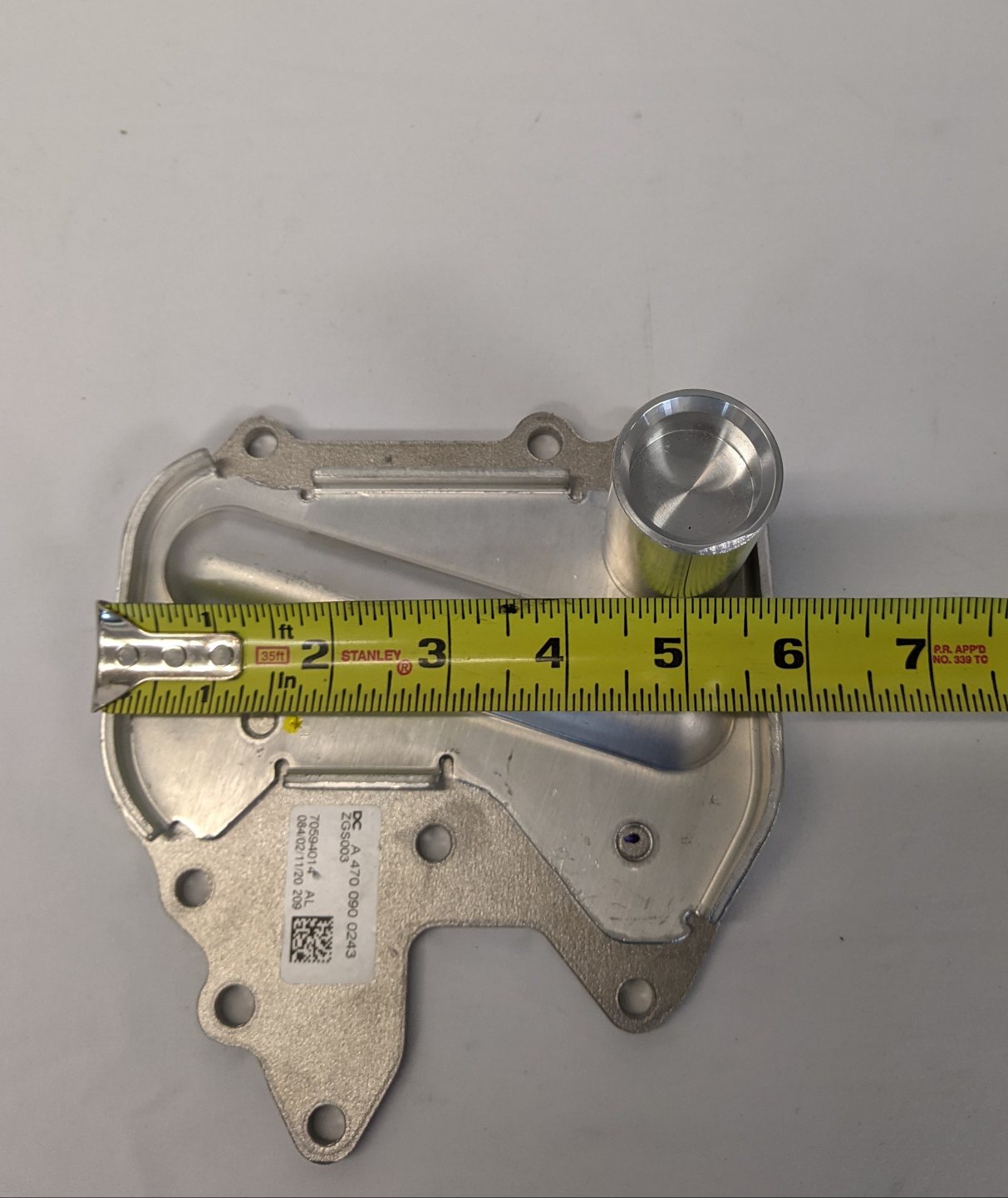 Partial Detroit Fuel Cooler Delete Bypass Plate Kit - P/N A 472 070 00 79 (10126297923900)