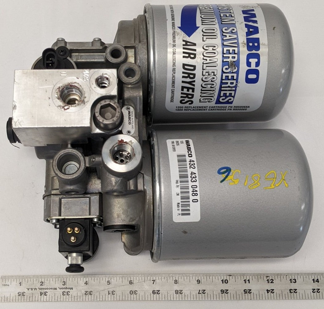 Wabco TCV Twin Air Dryer 12V 21CFM SS Twin | 4324330480