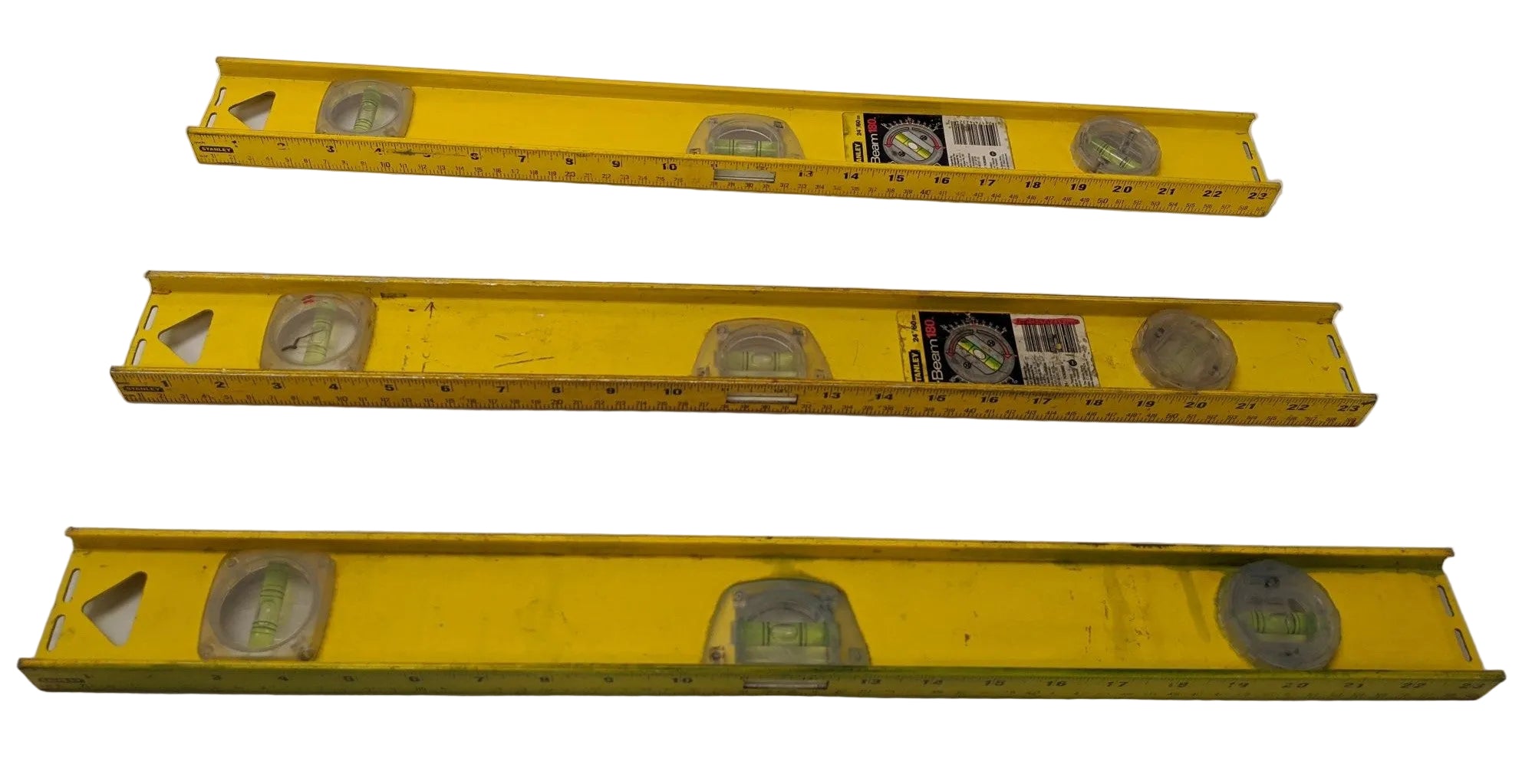 Stanley 24" I-Beam Level 42-324 180° 3 Vial - Lot of 3