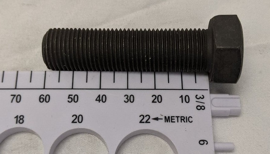M16-1.5 x 60mm Grade 10.9 Black Oxide Hex Bolts - Lot of 25 - Fine Thread Fully Threaded