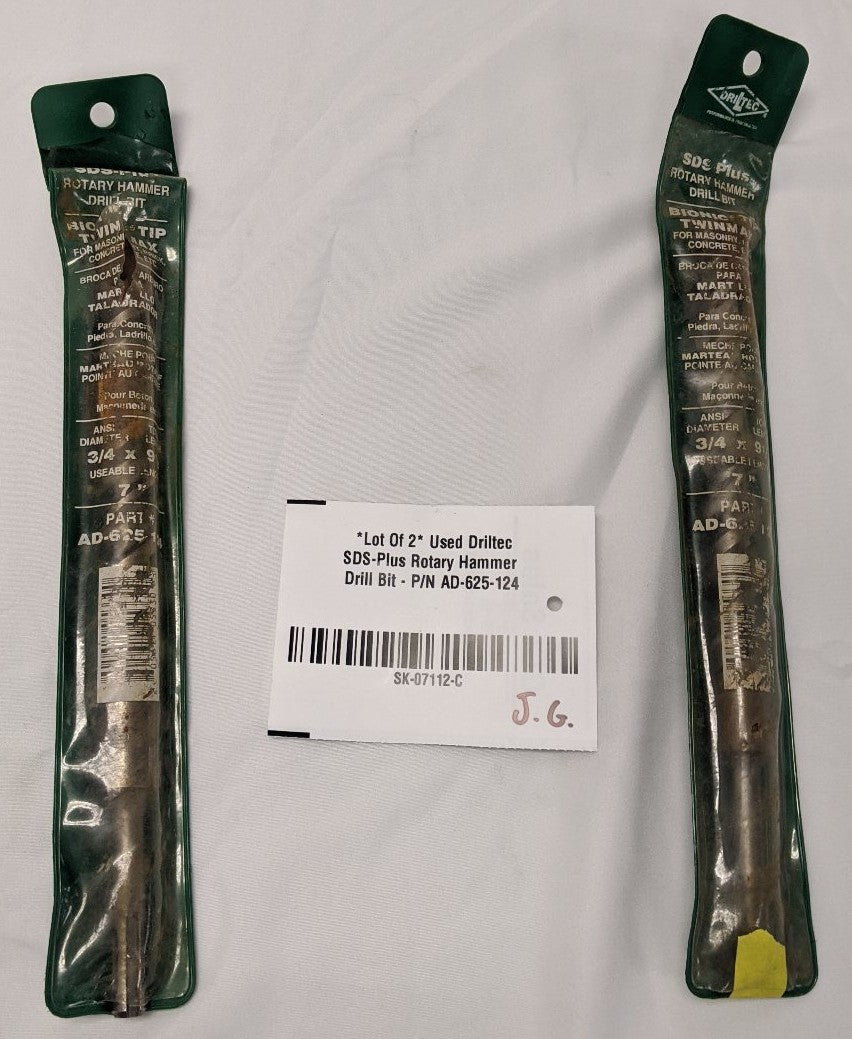 Driltec SDS+ 3/4x9.5 Drill Bit - AD-625-124 - Lot of 2