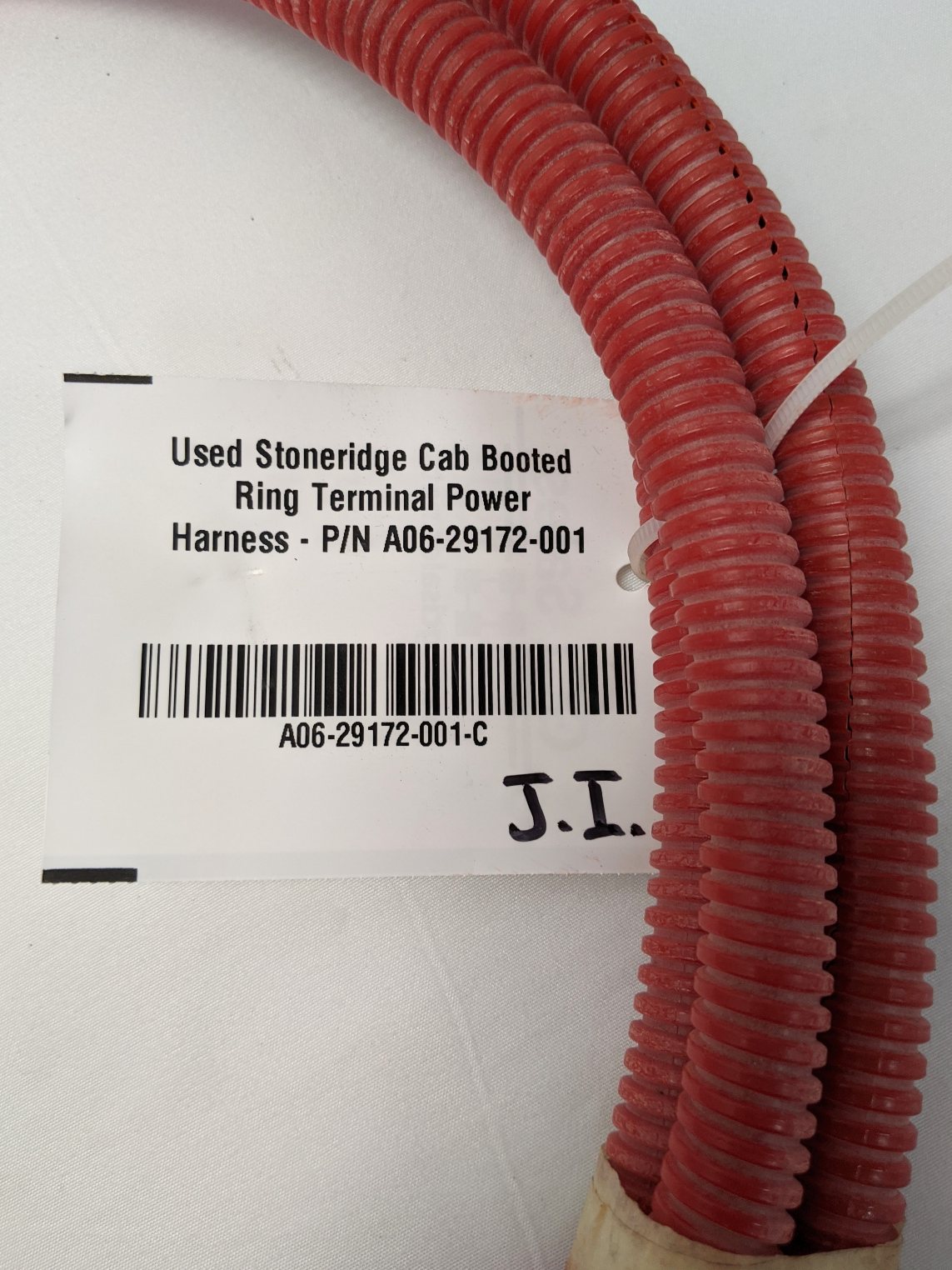 Used Stoneridge Cab Booted Ring Terminal Power Harness - P/N A06-29172-001