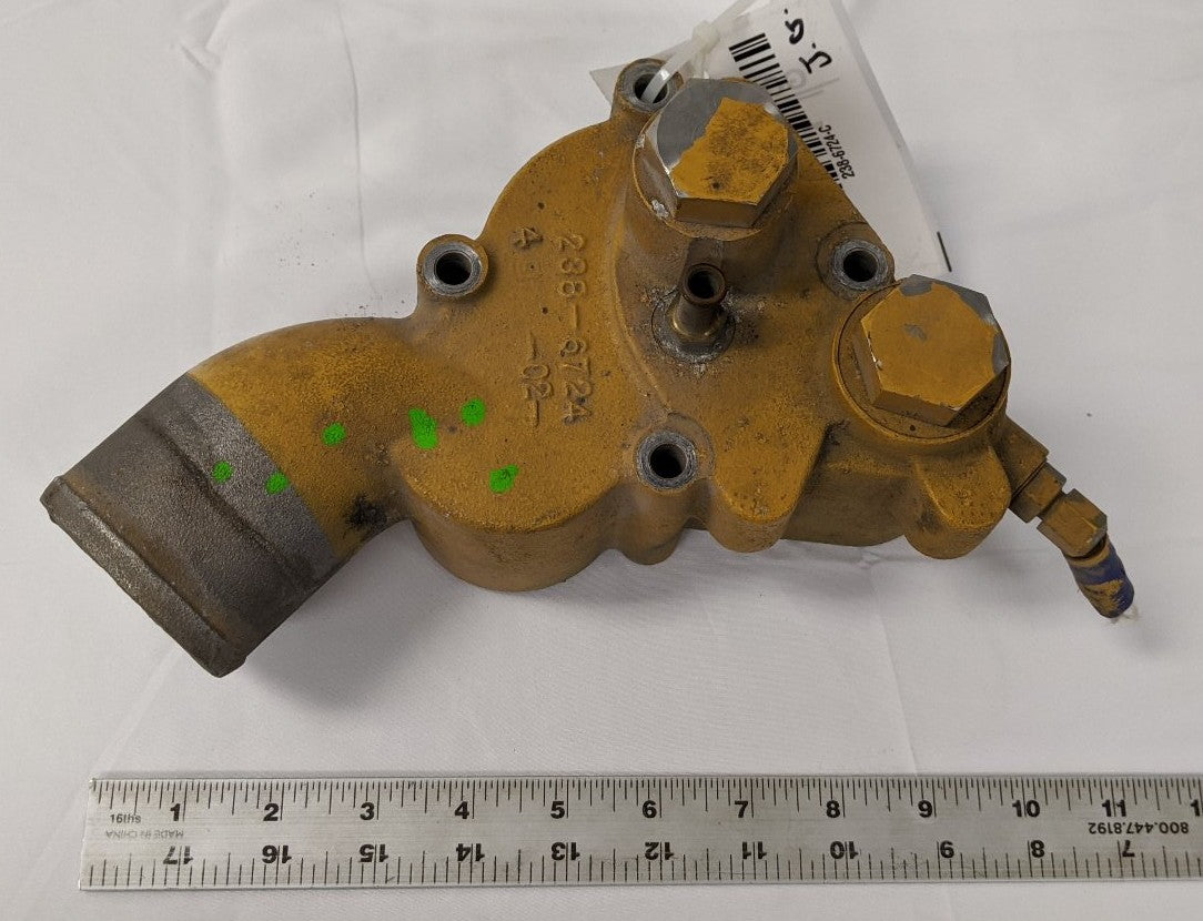 Used Caterpillar C13 Engine Thermostat Housing - P/N 238-6724-02
