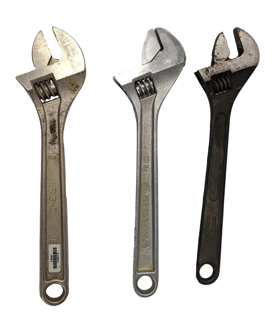 12" Adjustable Wrench - 3-Pack - Crescent Penn Wright