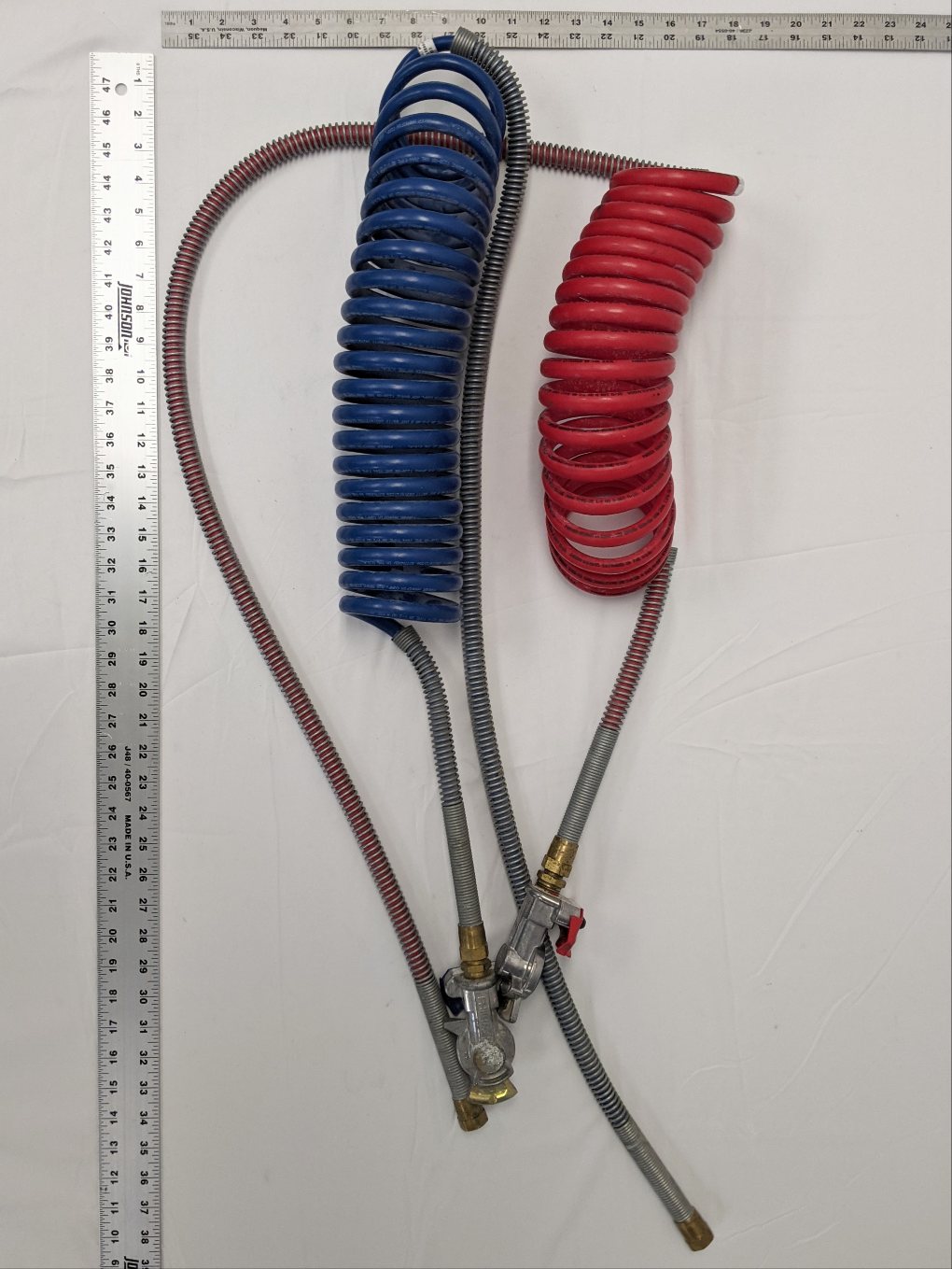 Parker 12' Red & 15' Blue Trailer Air Lines (A12-15880) - Set of 2