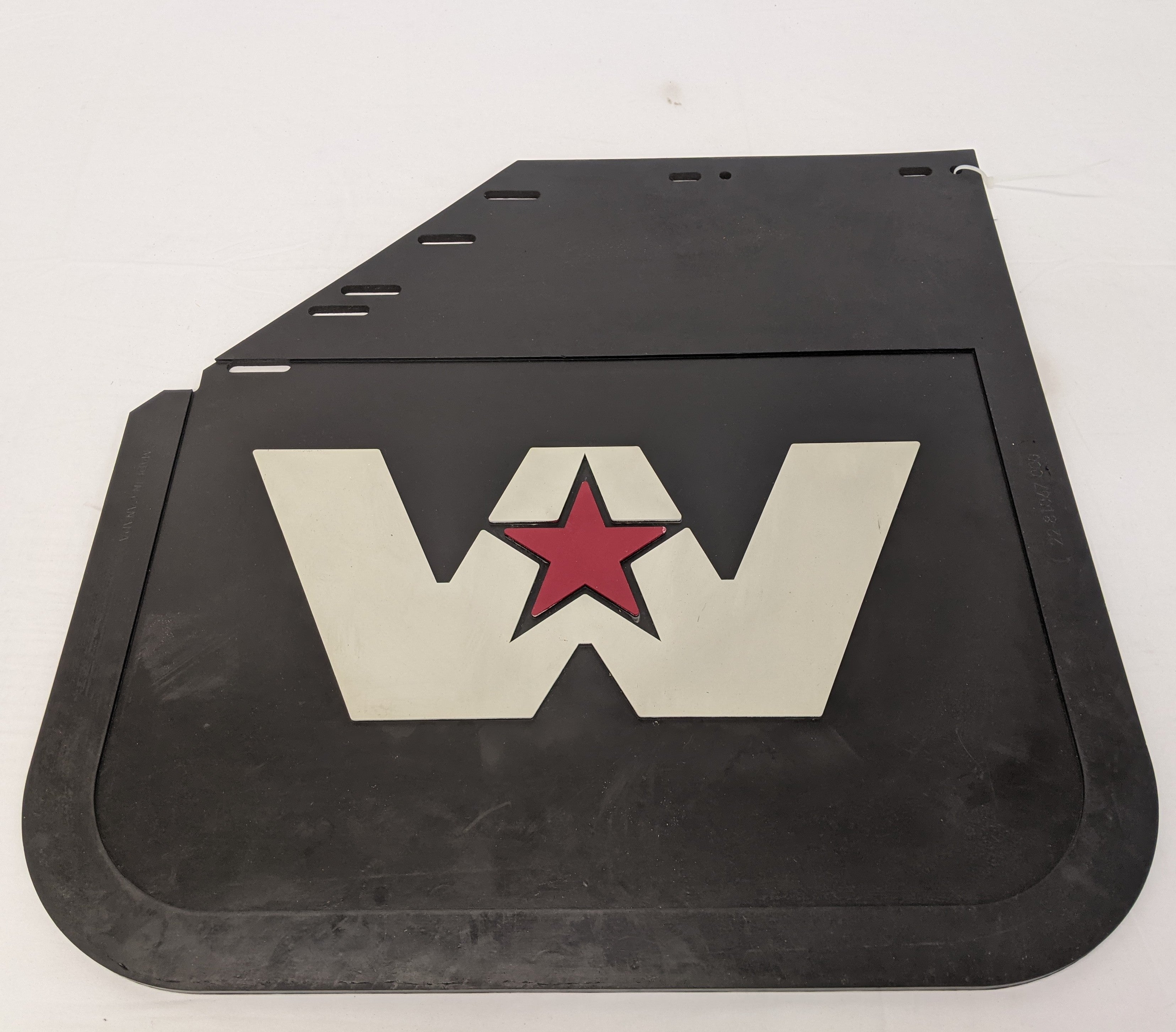 Western Star LH 24 Inch Rear Wheel Mud Flap w/ Logo - P/N  22-81067-000 (10140333179196)