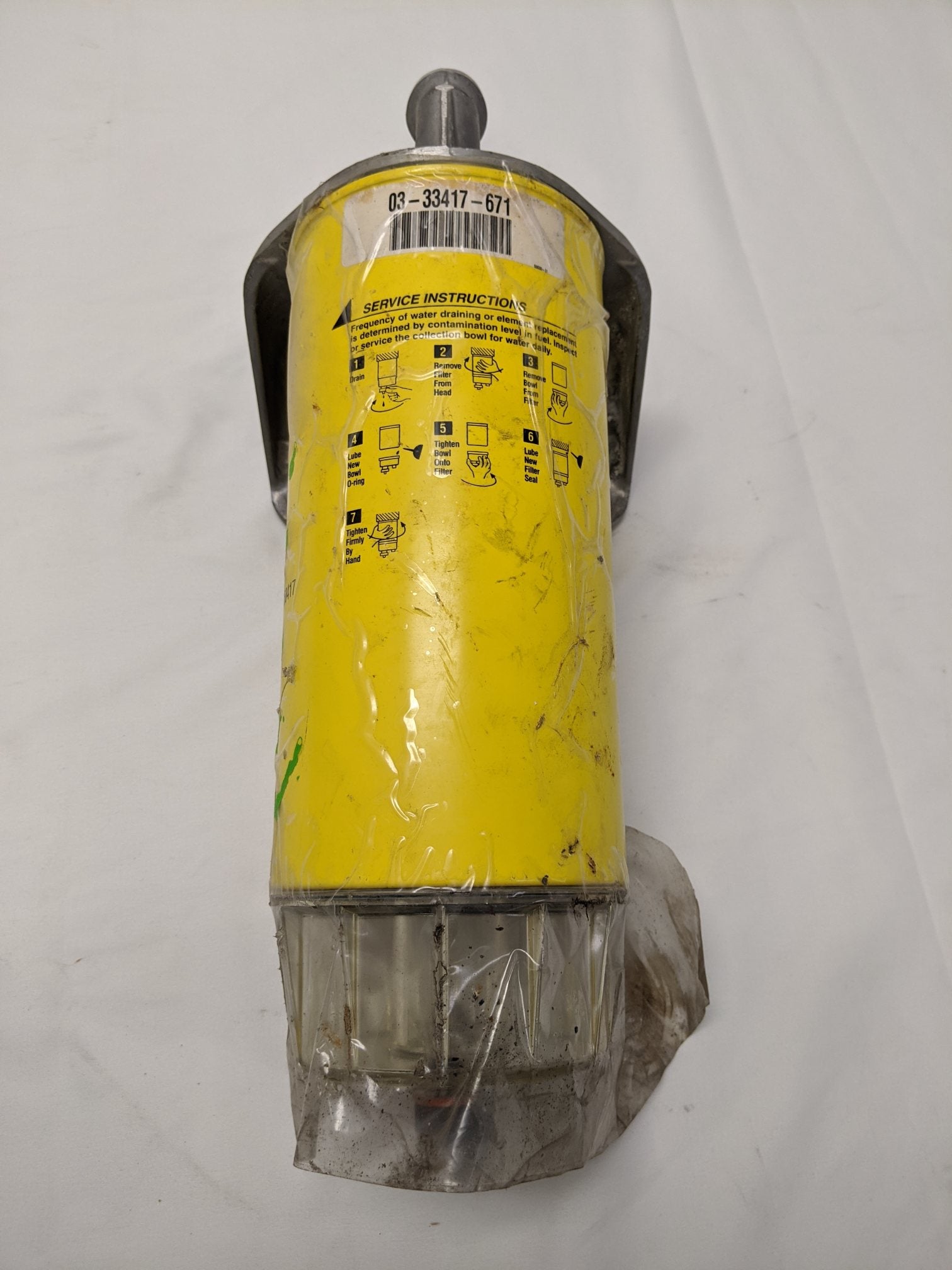 Used Alliance 7 Micron Fuel Water Separator w/o Heat - P/N 03-33417-671