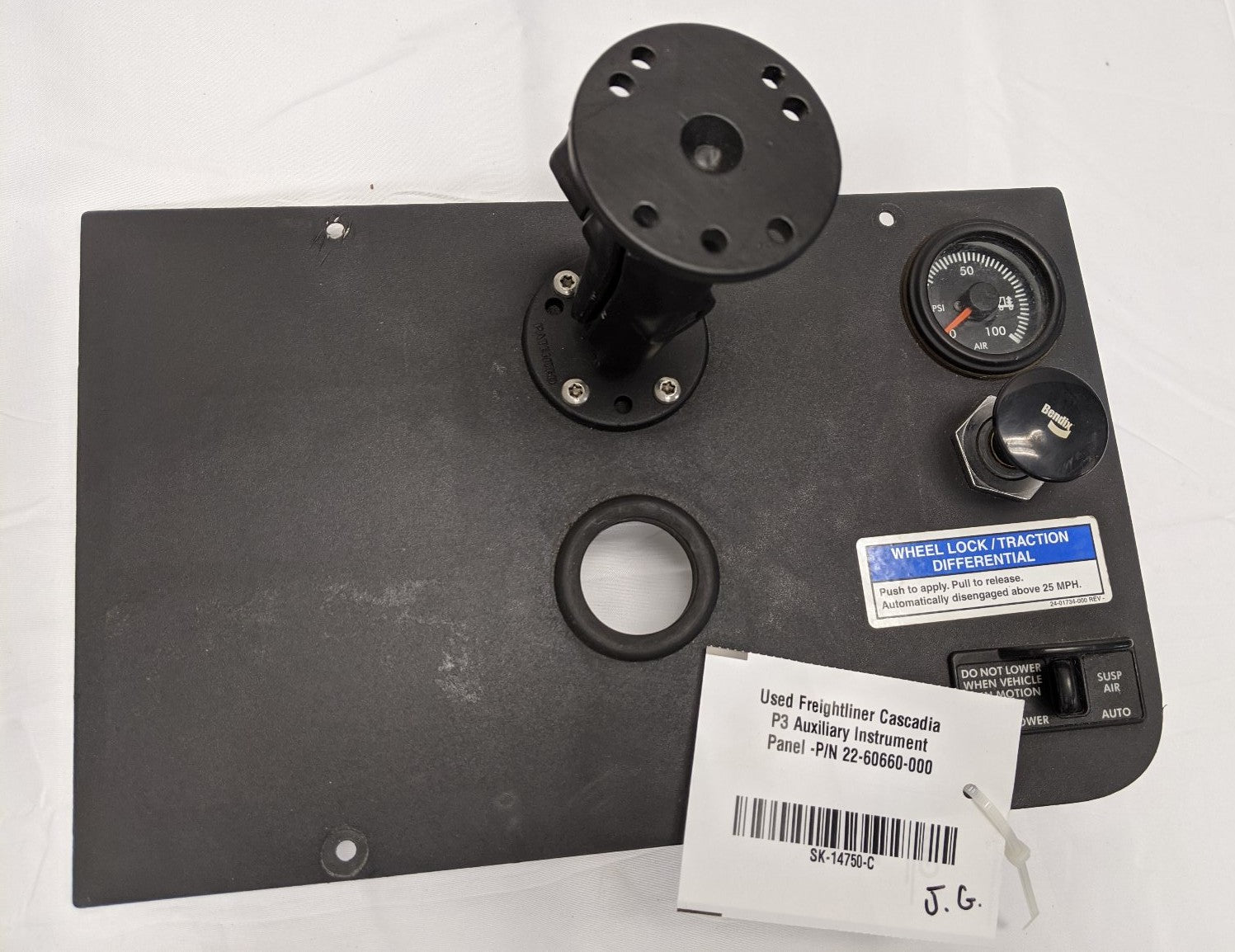 Used Freightliner Cascadia P3 Auxiliary Instrument Panel -P/N 22-60660-000