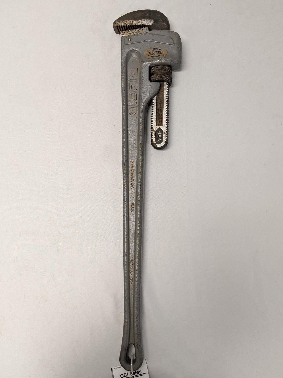 Used Ridgid 36" Aluminum Straight Pipe Wrenches
