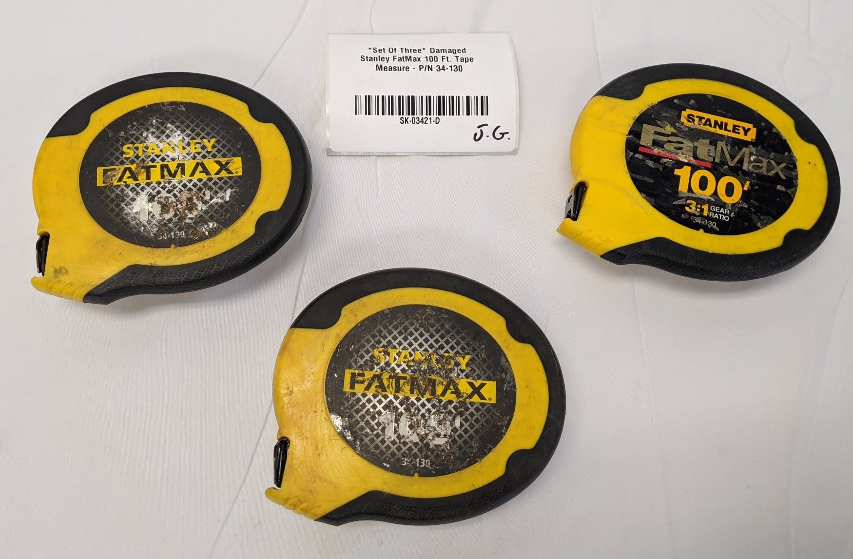 Stanley FatMax 100' Tape Measure - 3-Pack - 34-130
