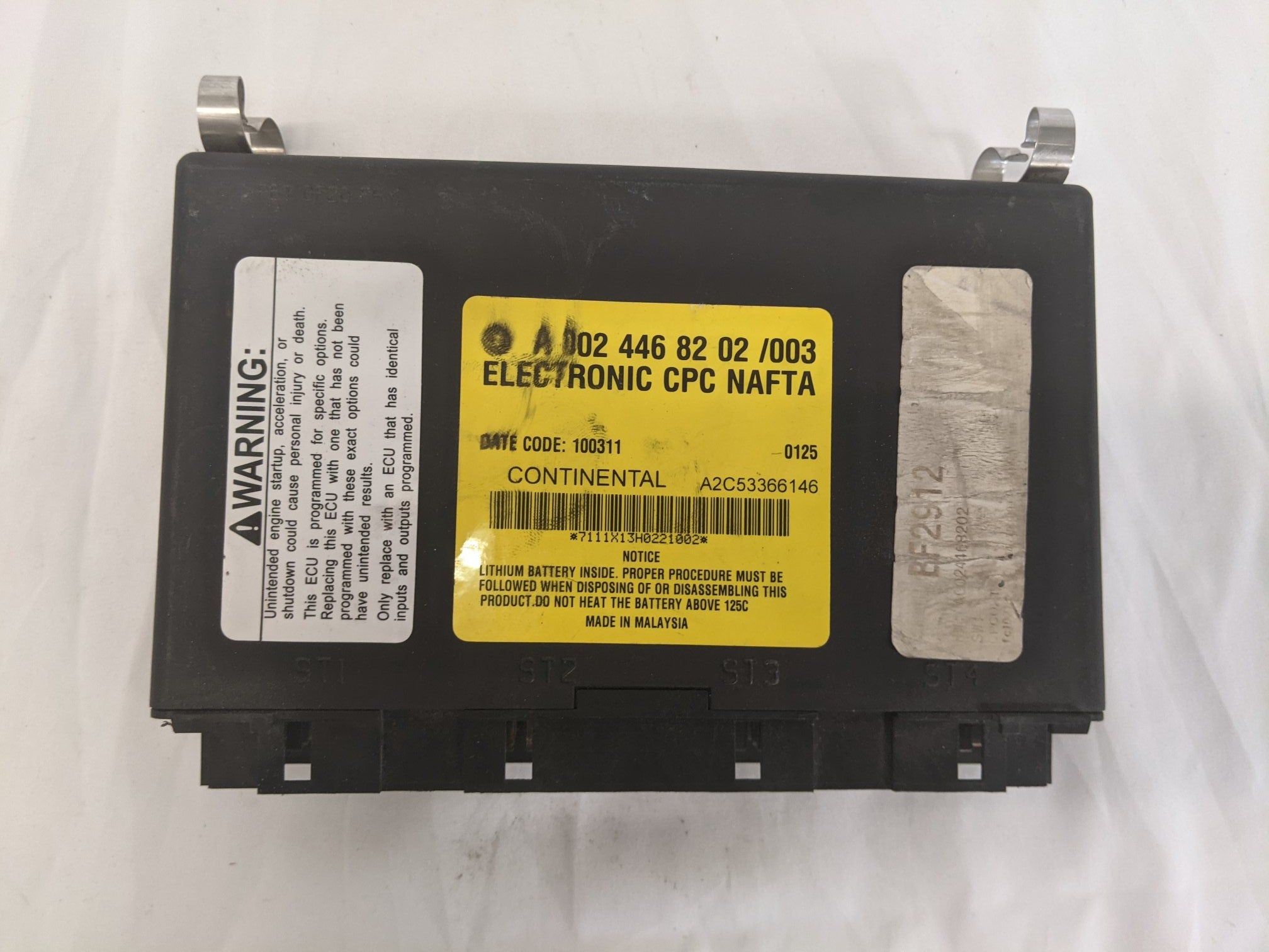 Used Continental Vehicle PRFM Monitor/Recorder CPC Module - P/N A 002 446 82 02