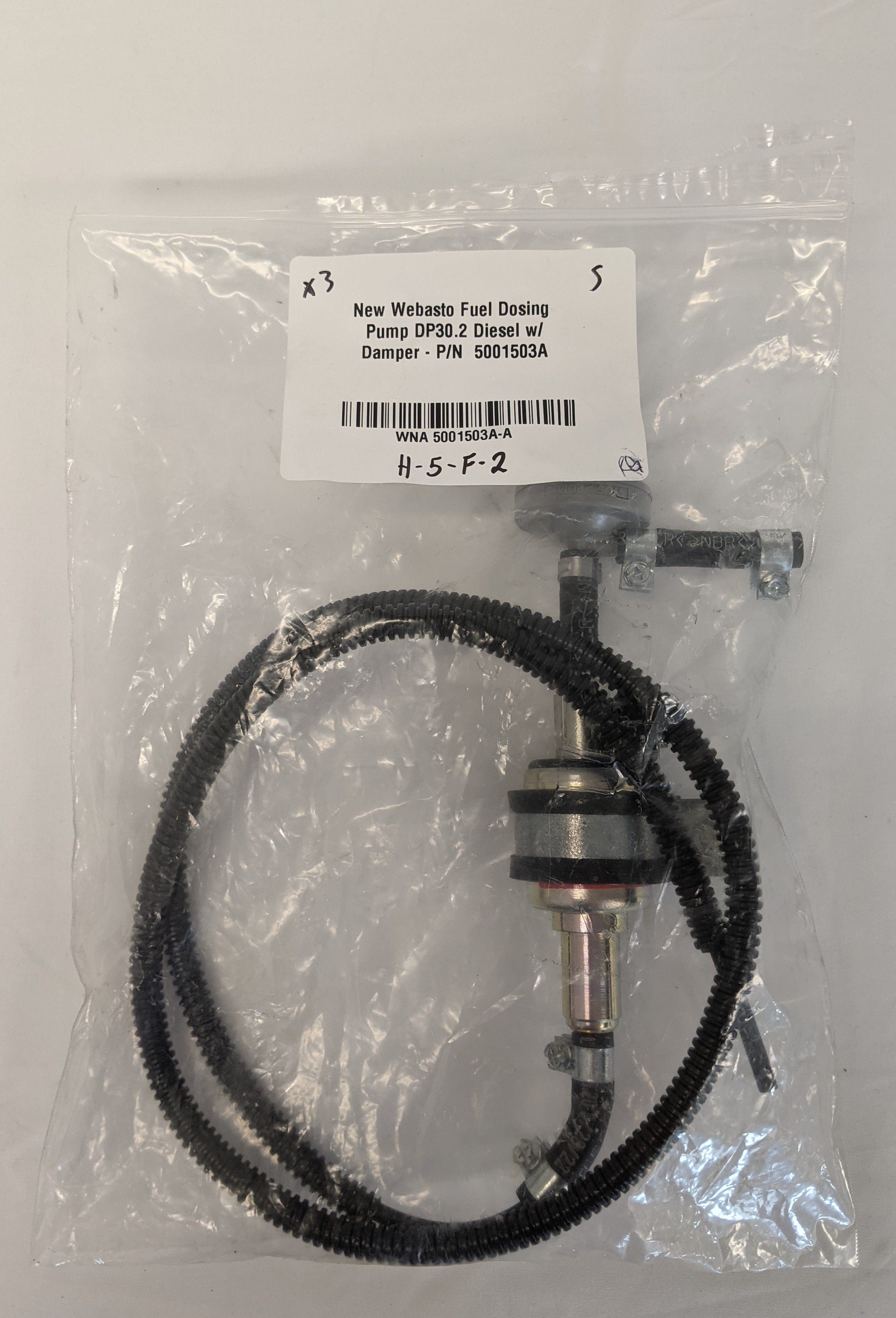 New Webasto Fuel Dosing Pump DP30.2 Diesel w/ Damper - P/N  5001503A (10126052360508)