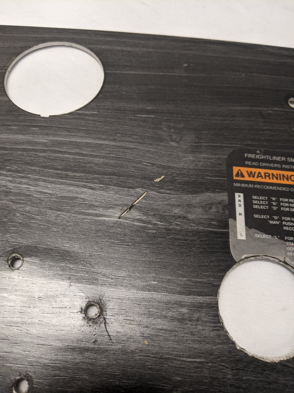 22-45867-010 - Freightliner Blank Instrument Dash Panel - Used