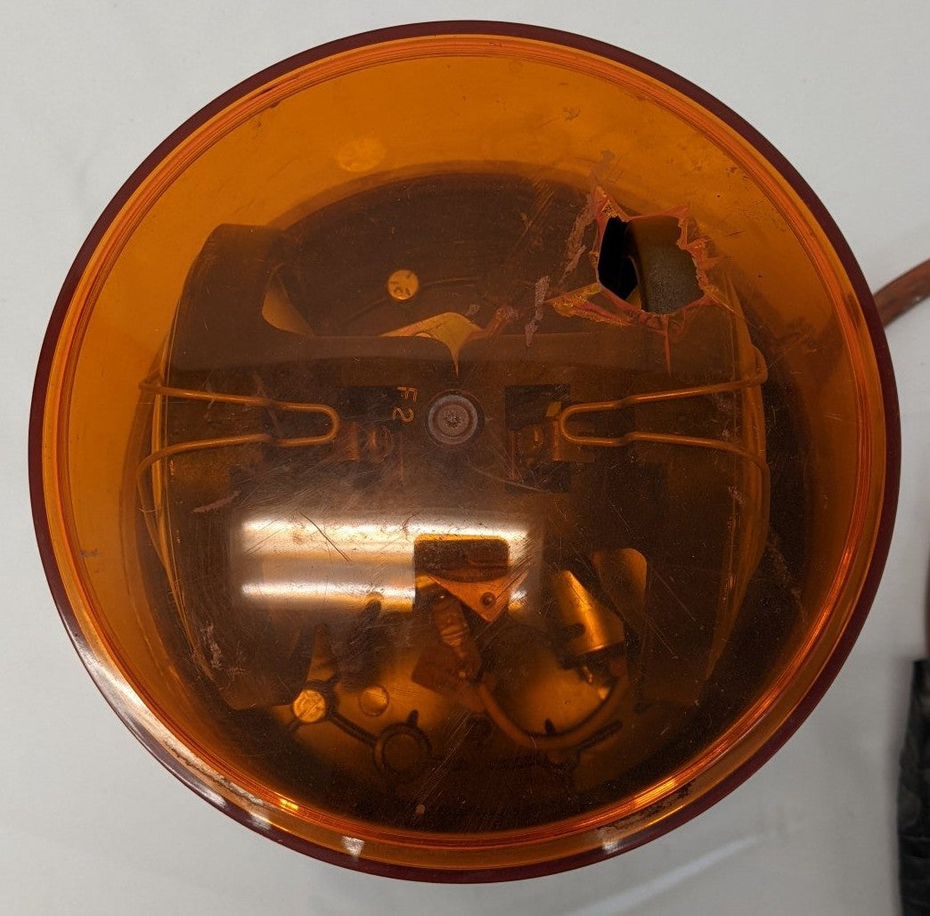 Damaged Signal Stat Amber Automotive Warning Strobe Light - P/N 330