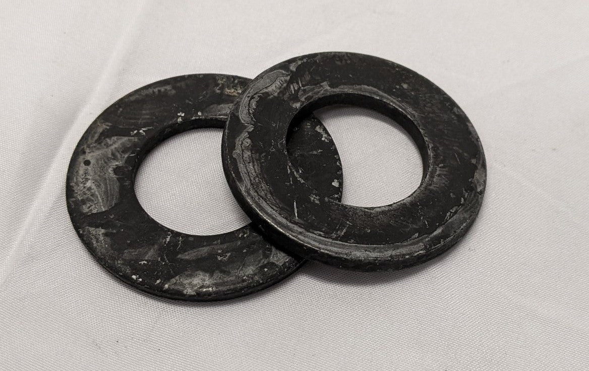 Lot/10 1" Steel Black Oxide Washers 1.95" OD 1/8"