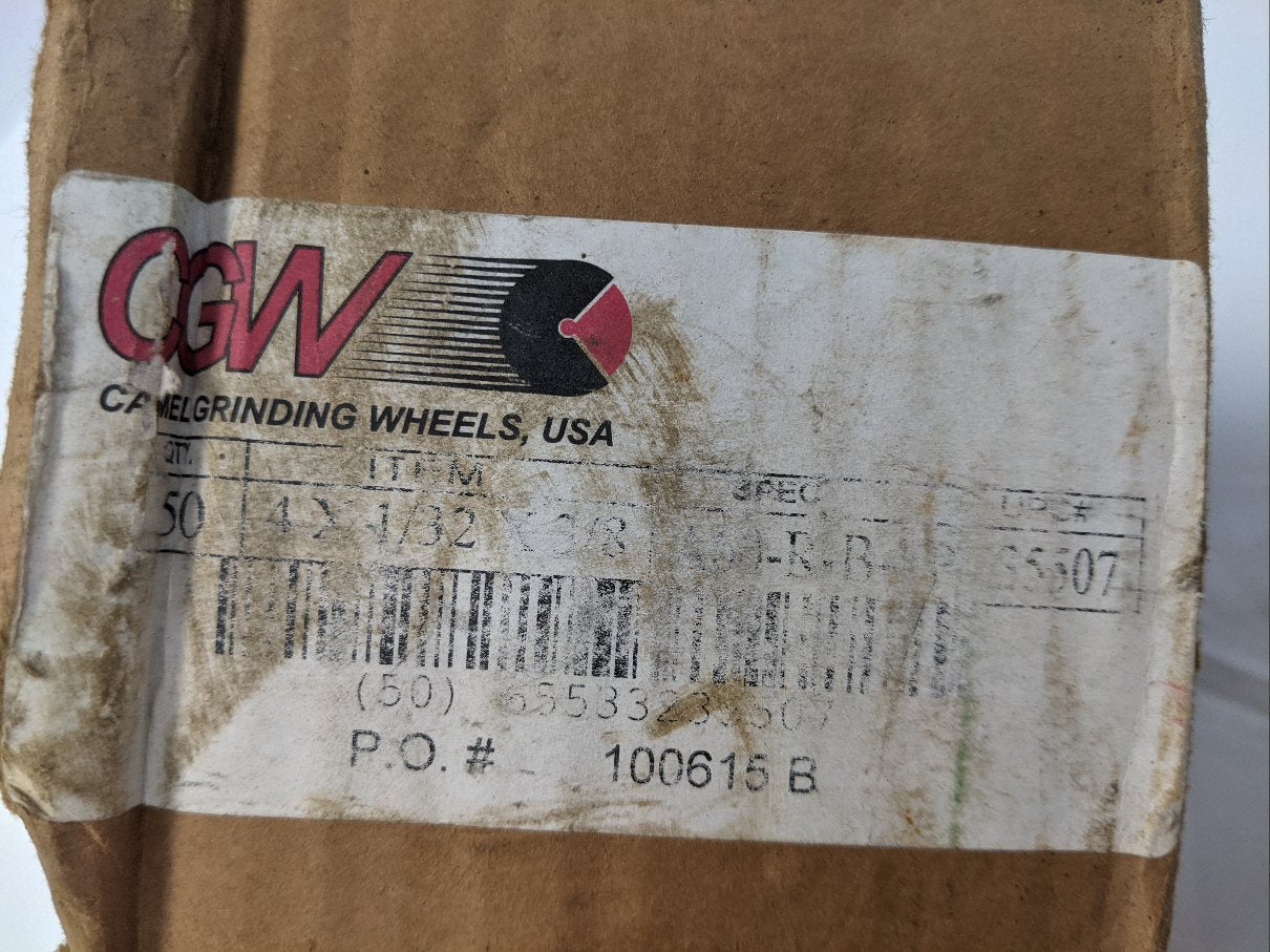 CGW Camel 4" Cut-Off Wheels | Lot of 50 | Reinforced | 22,000 RPM | A60-R-BF