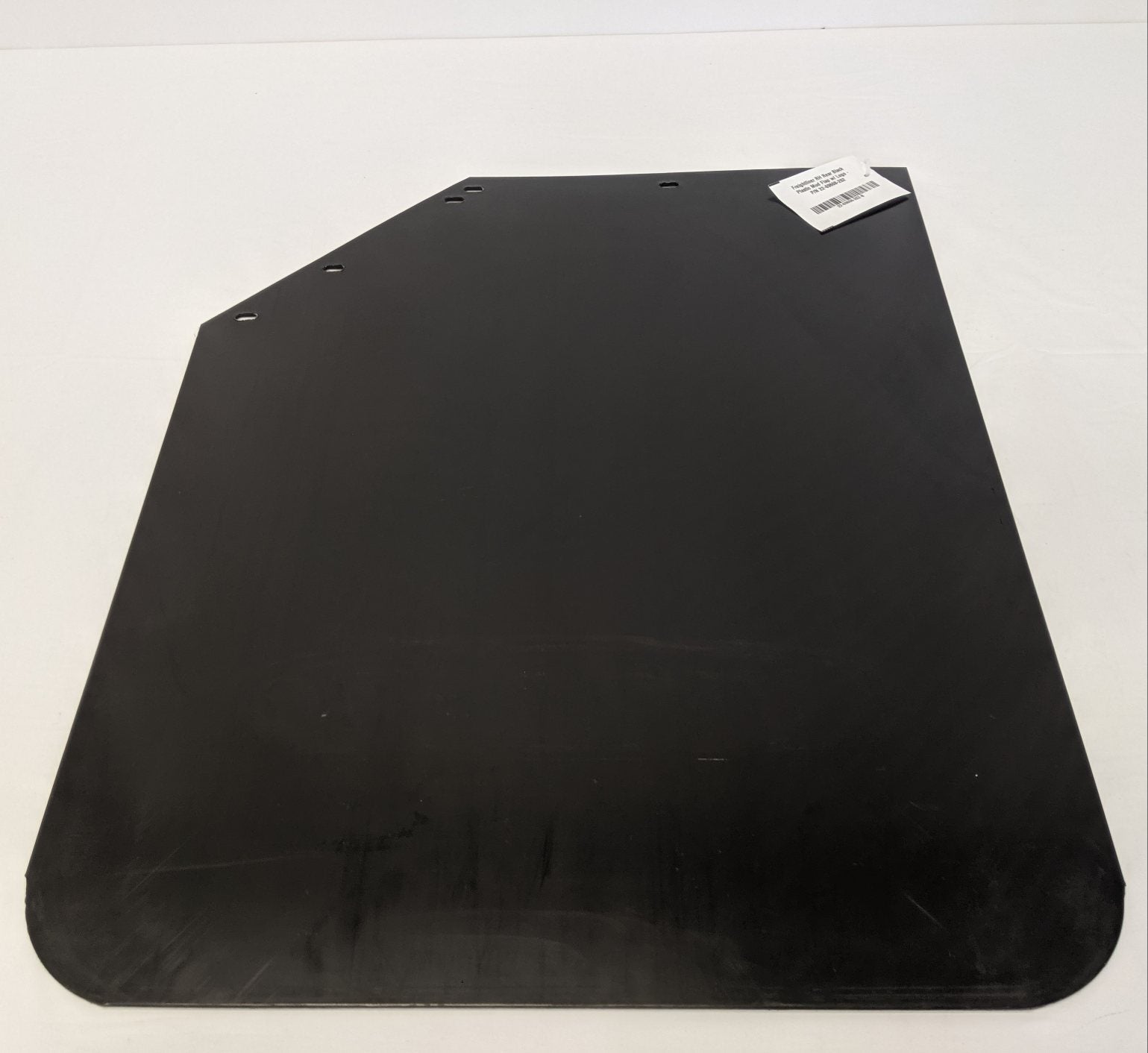 Freightliner RH Rear Black Plastic Mud Flap w/ Logo - P/N 22-69608-262