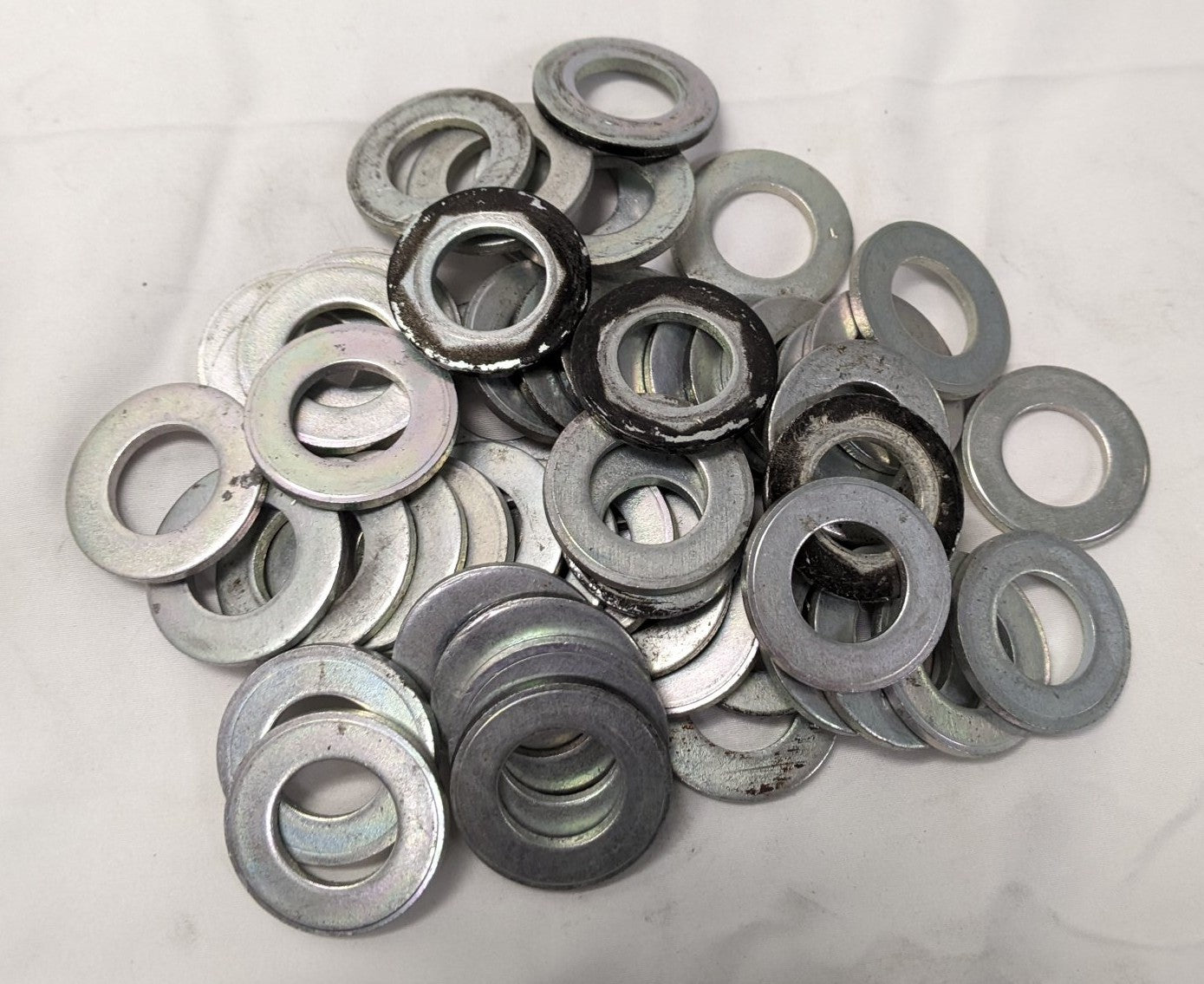 *Lot of 50* Used 3/4" x  1-1/2" X 1/8" Steel Washers