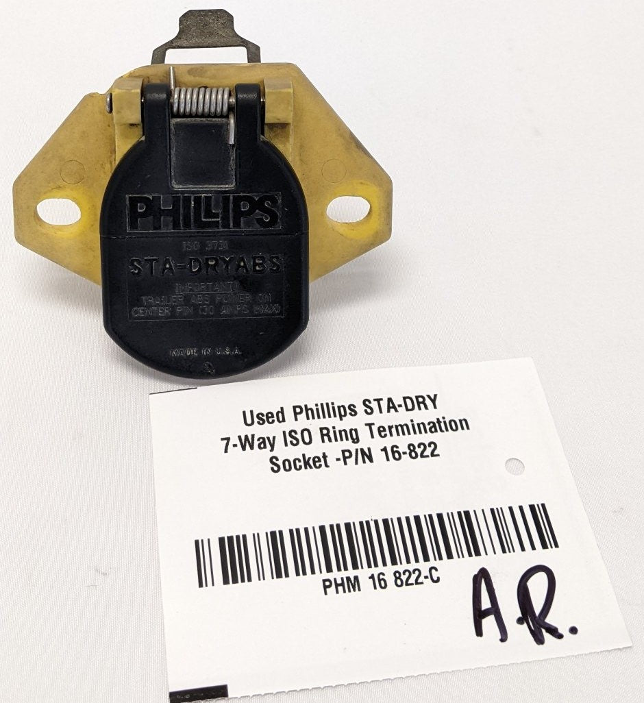 Used Phillips STA-DRY 7-Way ISO Ring Termination Socket -P/N 16-822