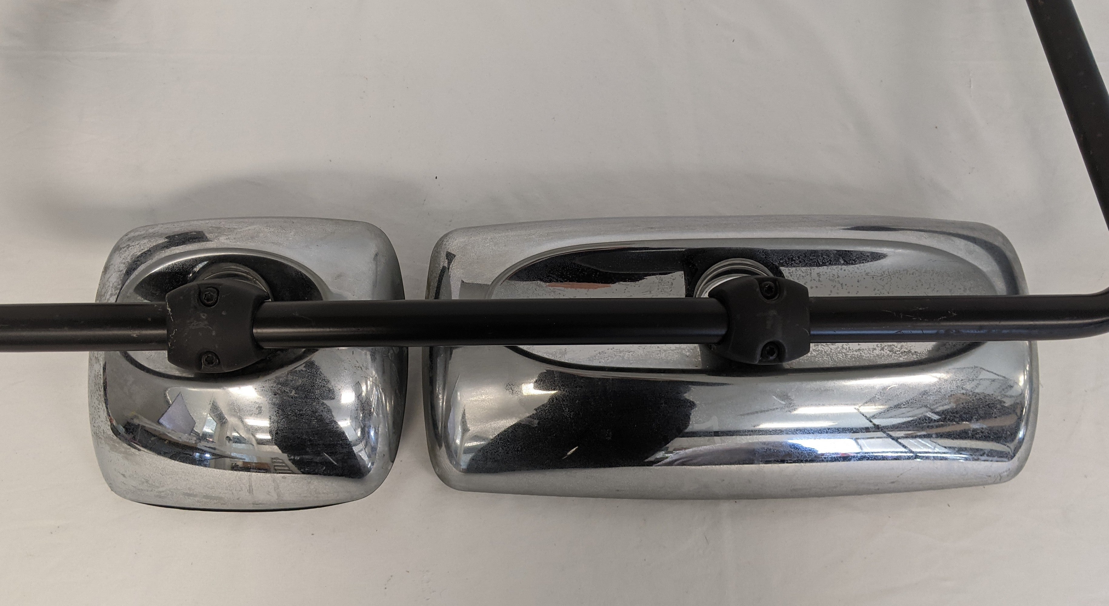 Damaged Freightliner M2 LH Manual Chrome Mirror - P/N  A22-74243-006 (5016717033558)