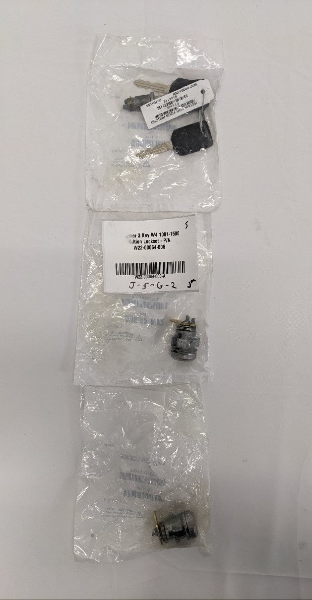 West Star 3 Key W4 1001-1500 Ignition Lockset - P/N W22-00064-006 (10140672590140)
