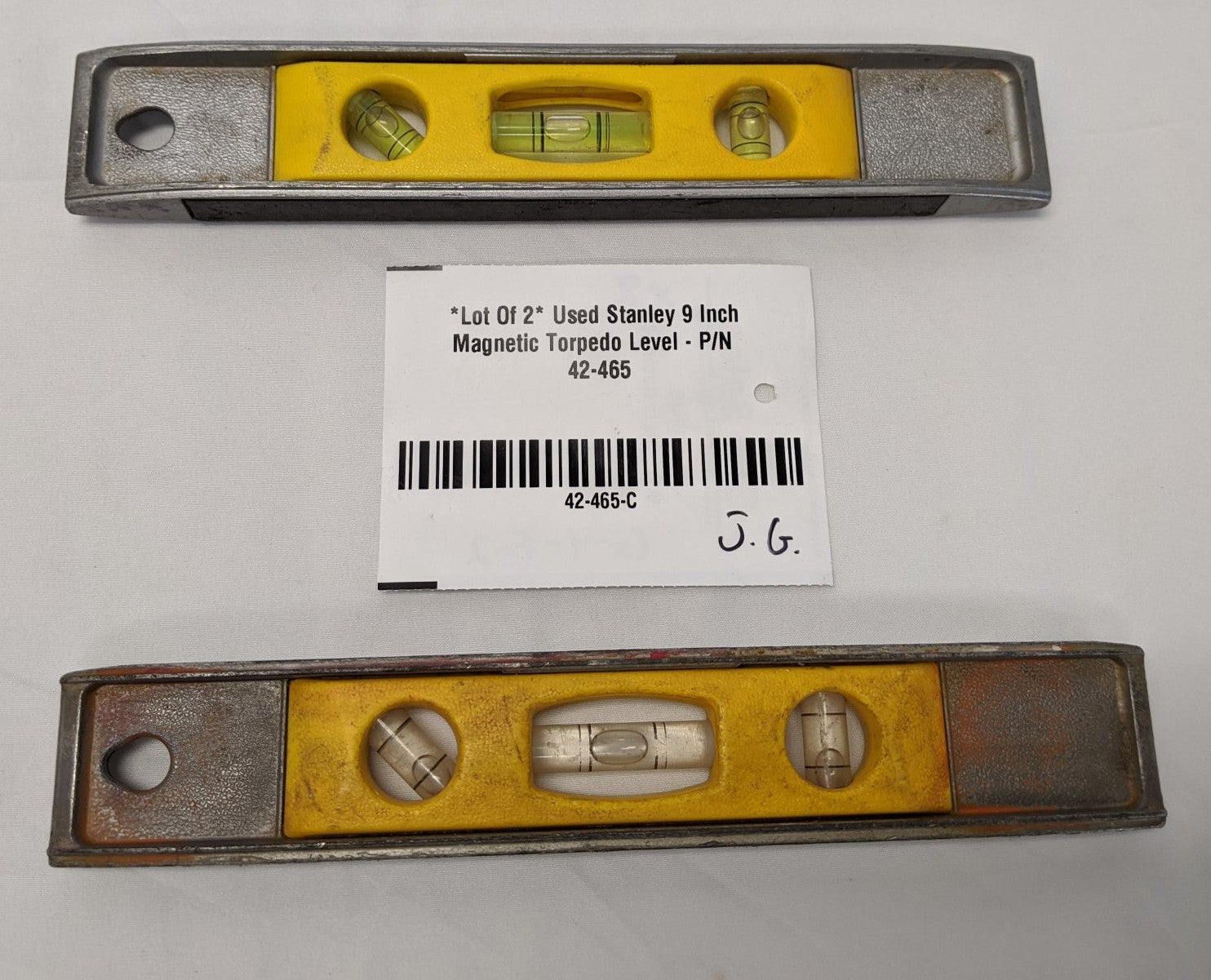 Stanley Magnetic Torpedo Level 9" - Lot of 2 - 42-465