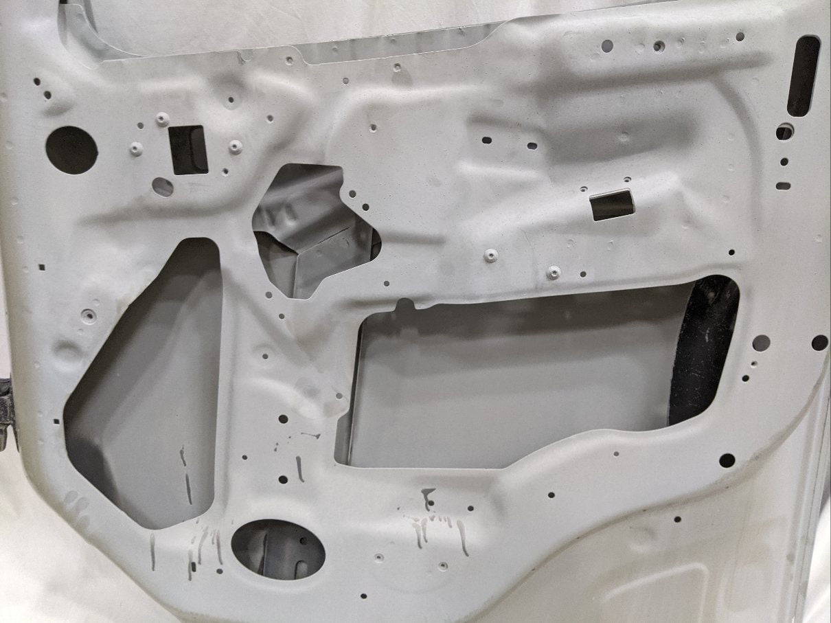 Damaged Freightliner M2 Plus RH (Passenger's Side) Door (Bottom Corner Bent)