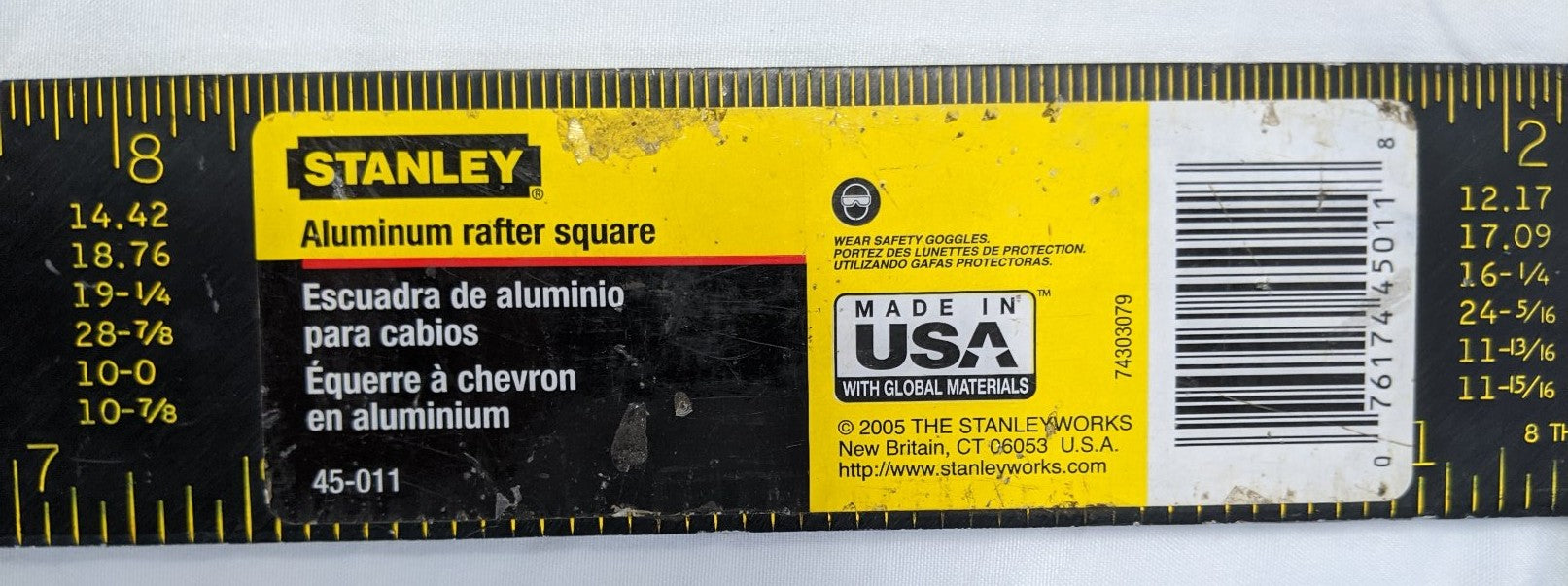 Stanley Carpenter Squares - 24" & 12" Framing Squares, 45-011 & 45-912, Lot of 5