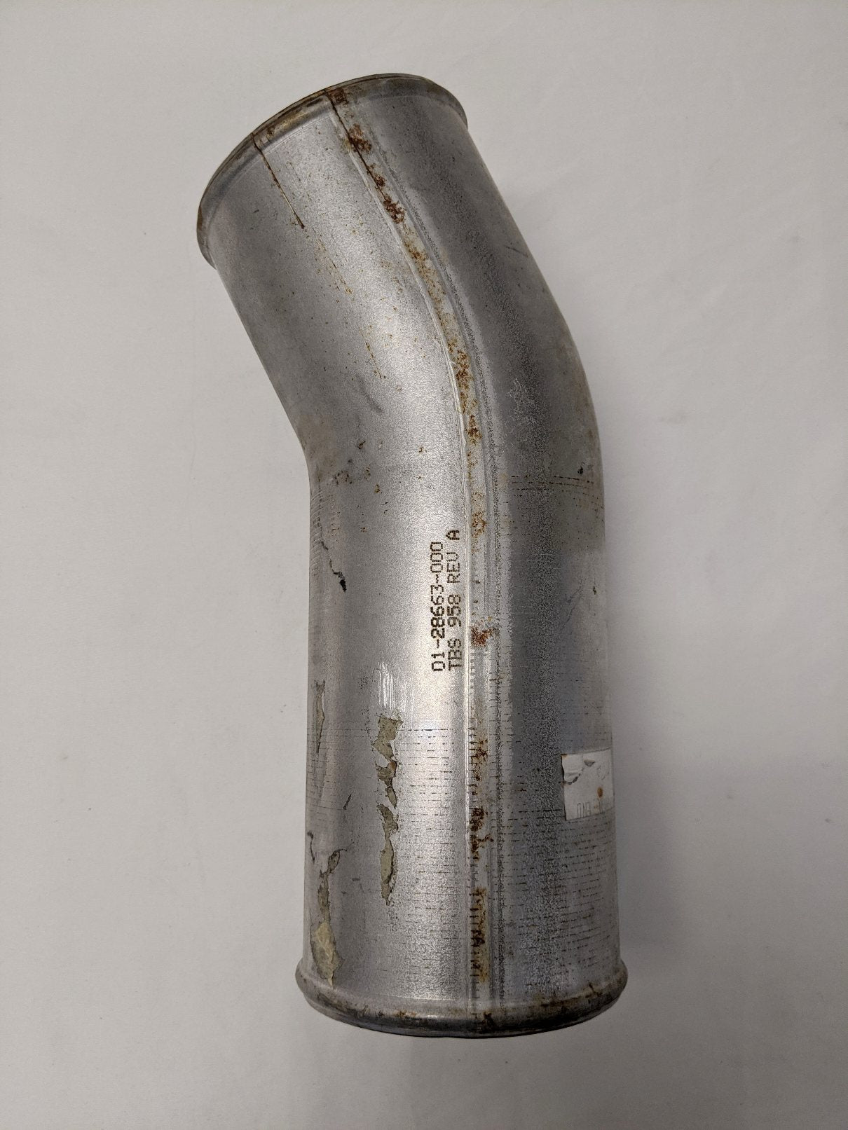 Freightliner Right Hand DD13 Charge Air Cooler Tube - P/N 01-28663-000