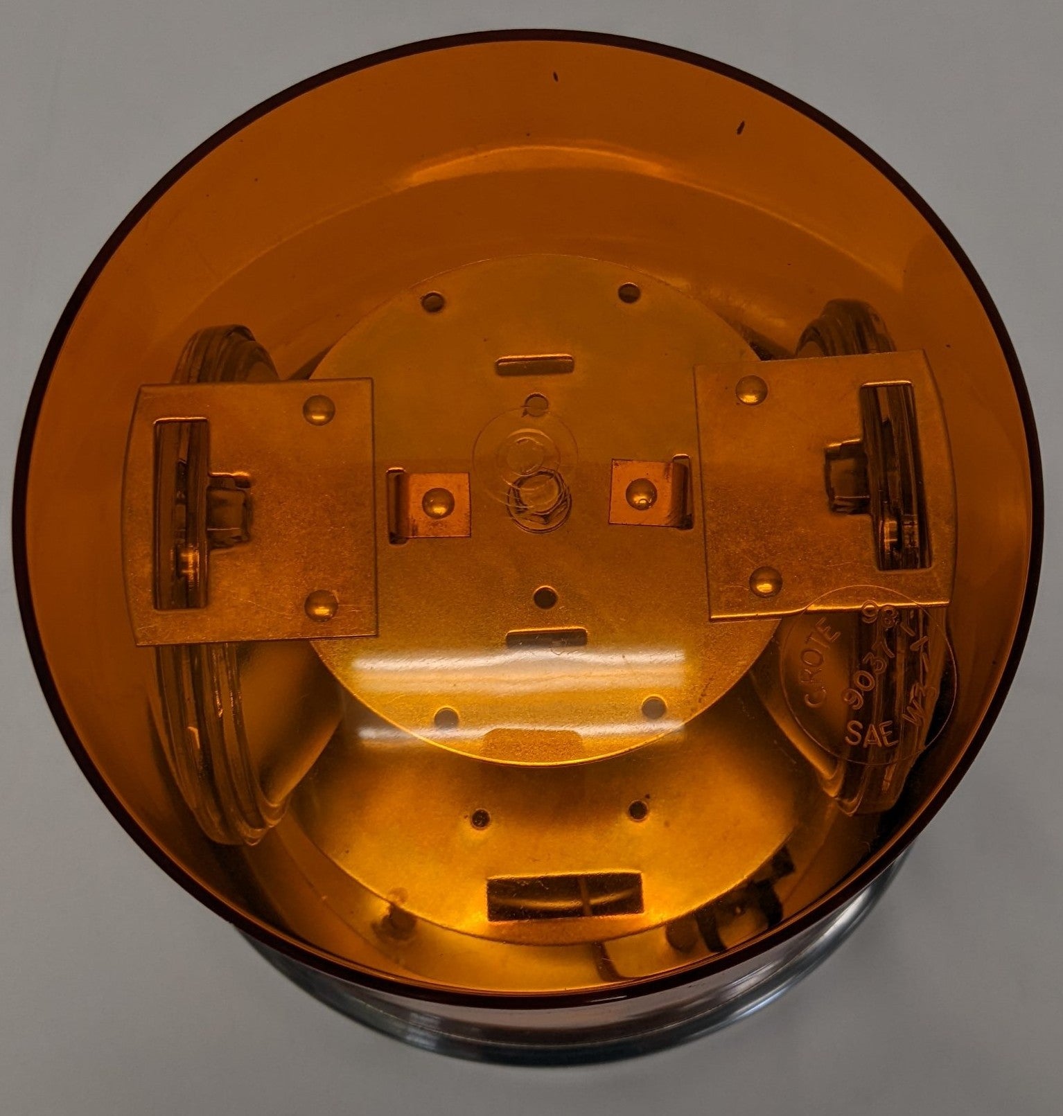 Grote 12V Sealed Beam Revolving Amber Beacon Light - P/N 7622
