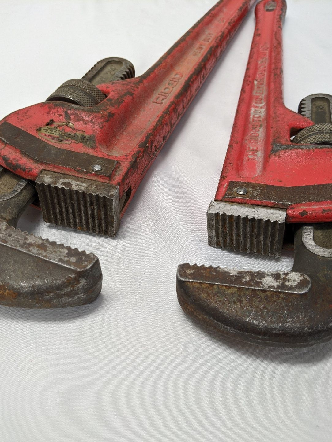 *Lot Of 2* Used Ridgid 18", 24" Steel Straight Pipe Wrenches