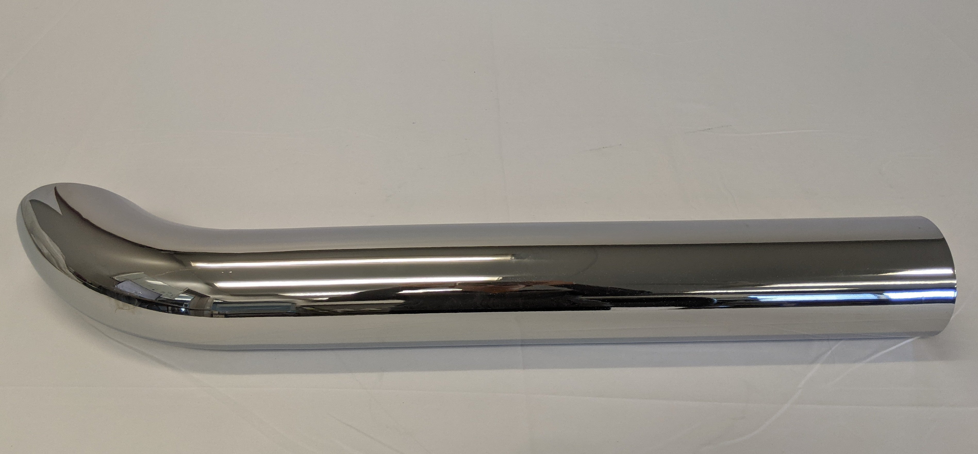 New Curved Four Inch Polished Stainless Steel Exhaust Pipe - P/N 04-31799-032 (10140170256700)