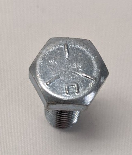 3/8"-16 x 1" Grade 5 Hex Bolts - Zinc Plated, Fully Threaded, Lot of 100