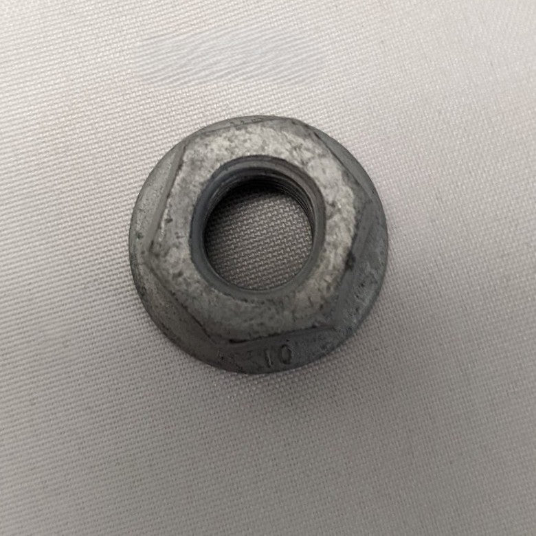 *Lot of 100* 10MM-1.5 Grade 10 Steel Galvanized Flange Lock Nuts