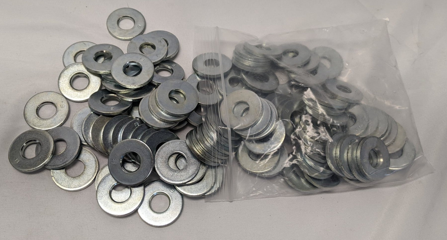 *Lot of 100* New 1/2" x 1 5/16" x 1/8" Zinc Plated Steel B Washers