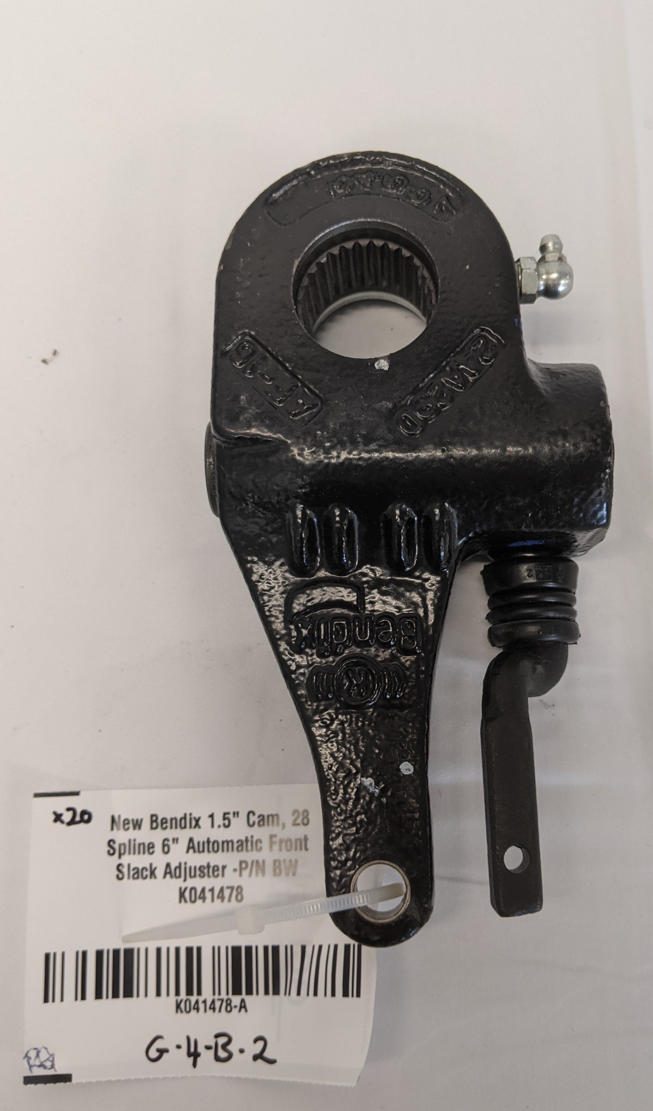 New Bendix 1.5" Cam, 28 Spline 6" Automatic Front Slack Adjuster -P/N BW K041478 (10128059597116)