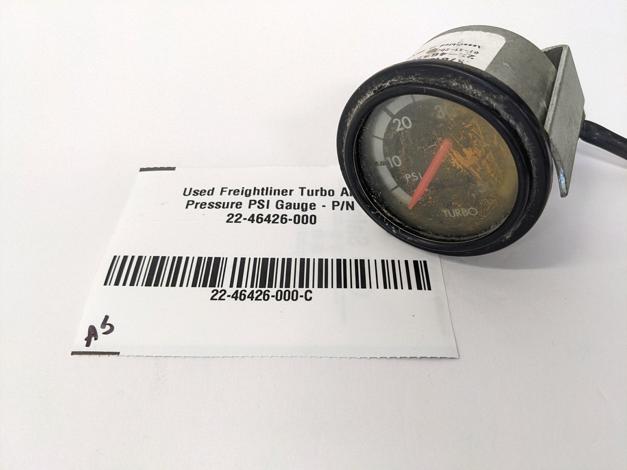 Used Freightliner Turbo Air Pressure PSI Gauge - P/N 22-46426-000 (10106696073532)