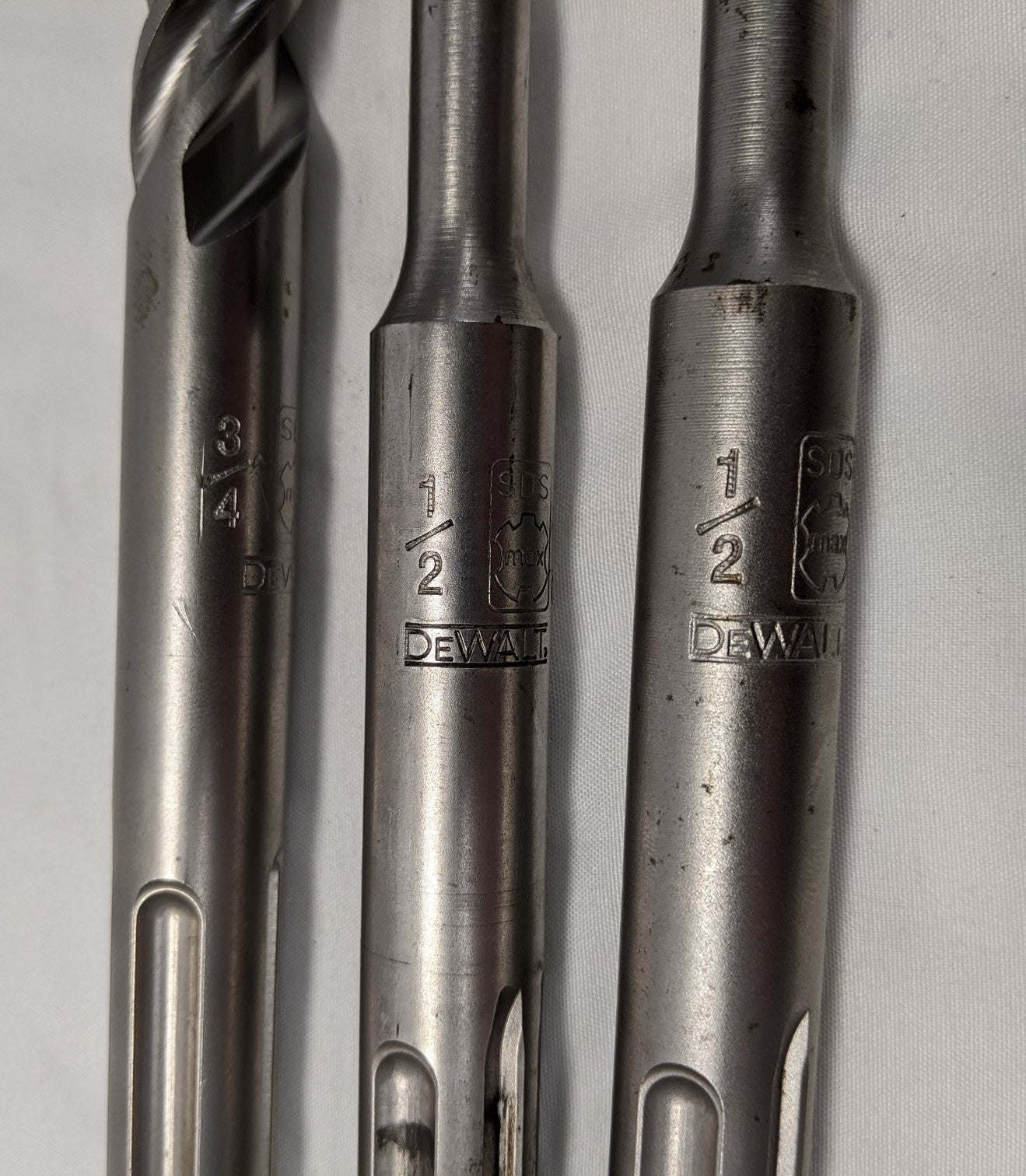 DeWalt SDS Max Drill Bit Set - 3pc - DW5803, DW5804, DW5810
