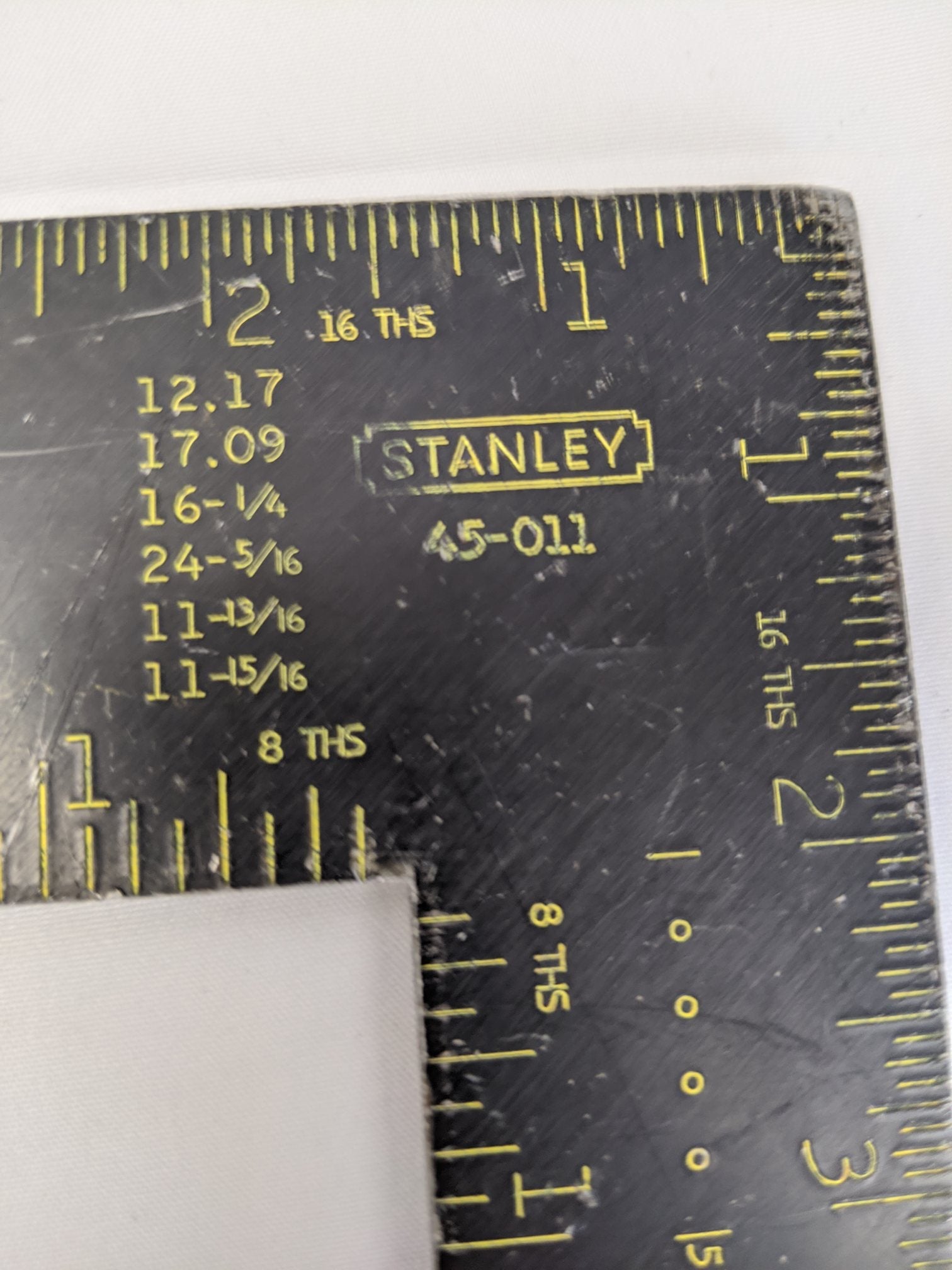 Stanley Carpenter Squares - 24" & 12" Framing Squares, 45-011 & 45-912, Lot of 6