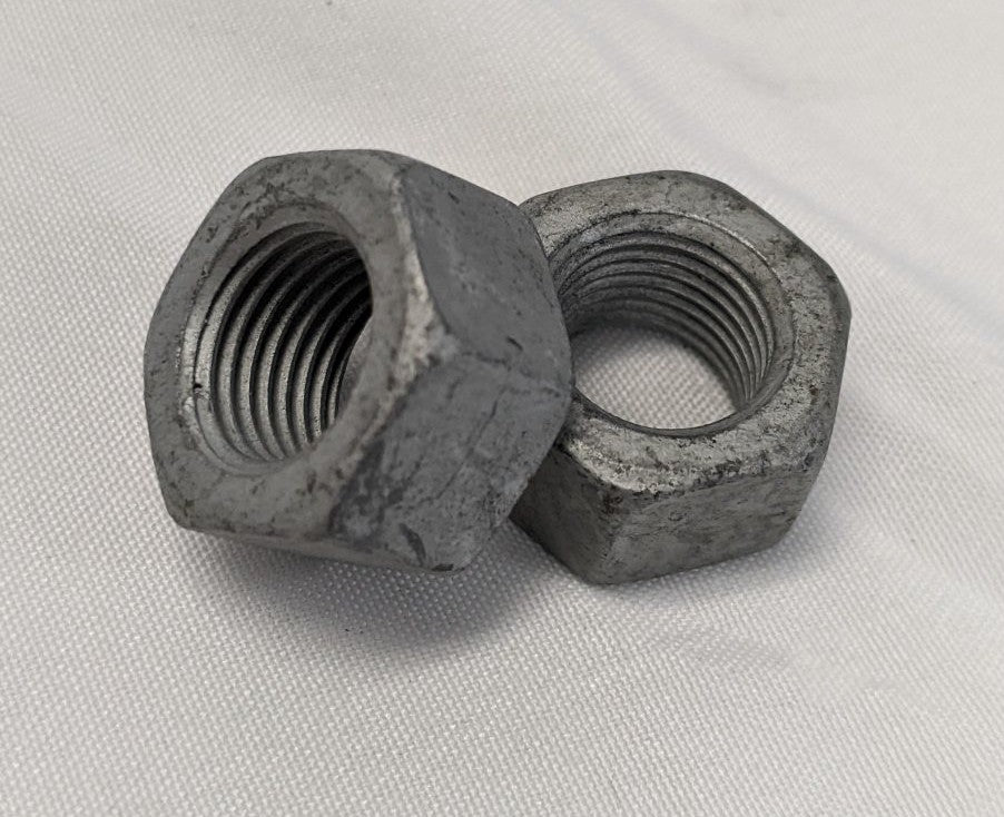 *Lot of 50* New 1/2"-20 Fine Threaded Grade 8 Steel Galvanized Nuts
