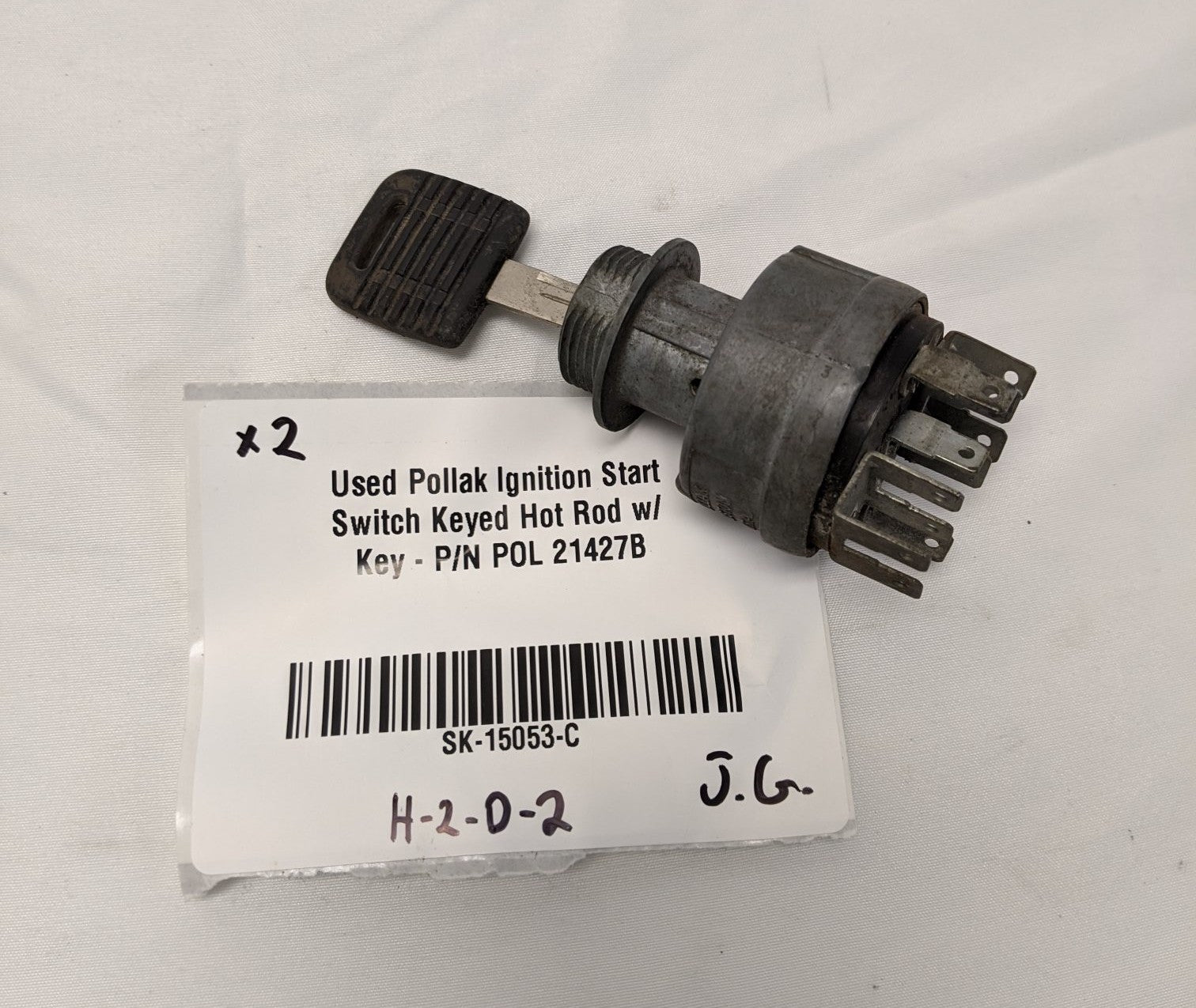 Used Pollak Ignition Start Switch Keyed Hot Rod w/ Key - P/N POL 21427B
