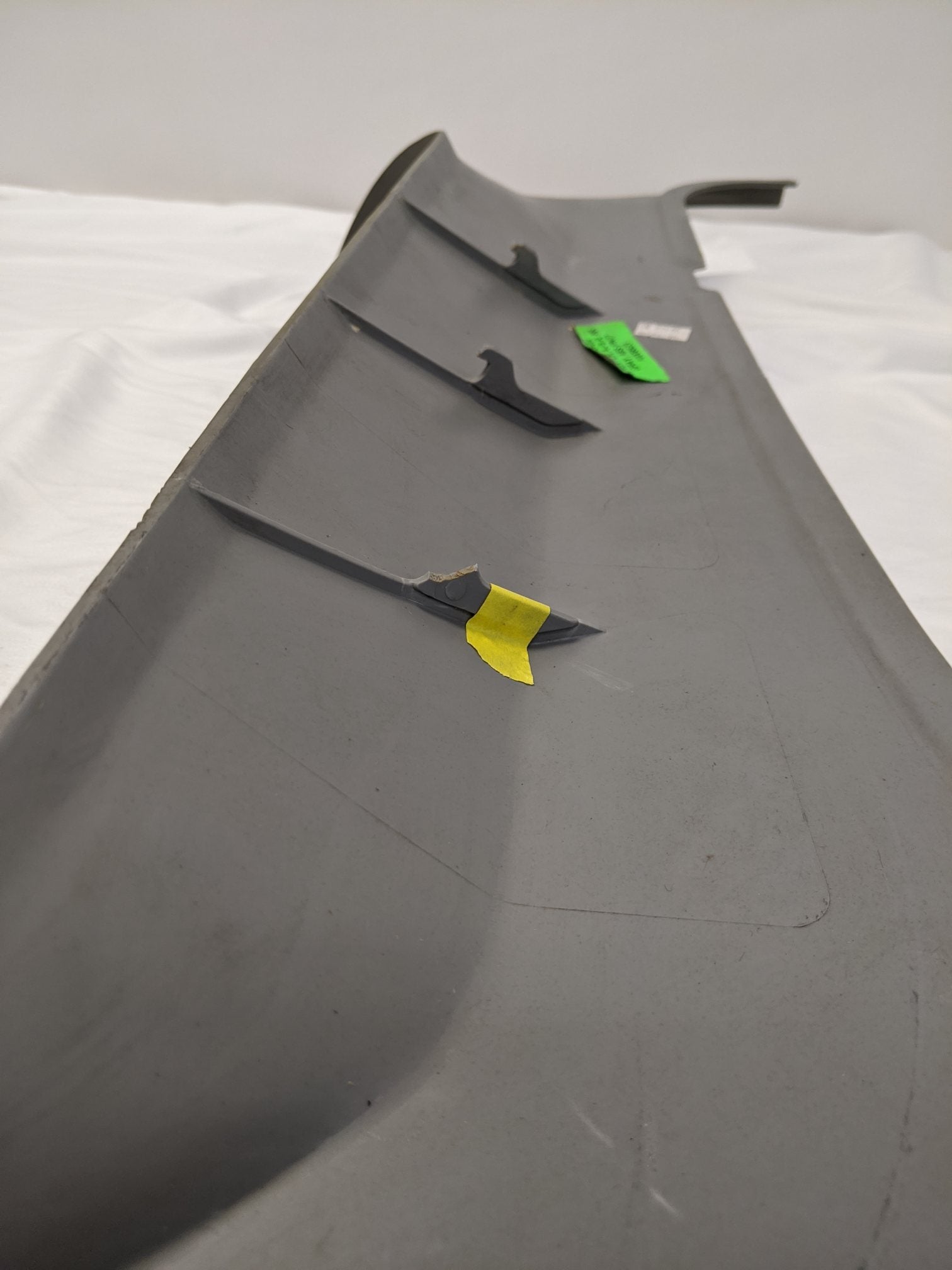 Damaged Freightliner Columbia LH Upper A-Pillar Cover Trim - P/N 18-29813-000