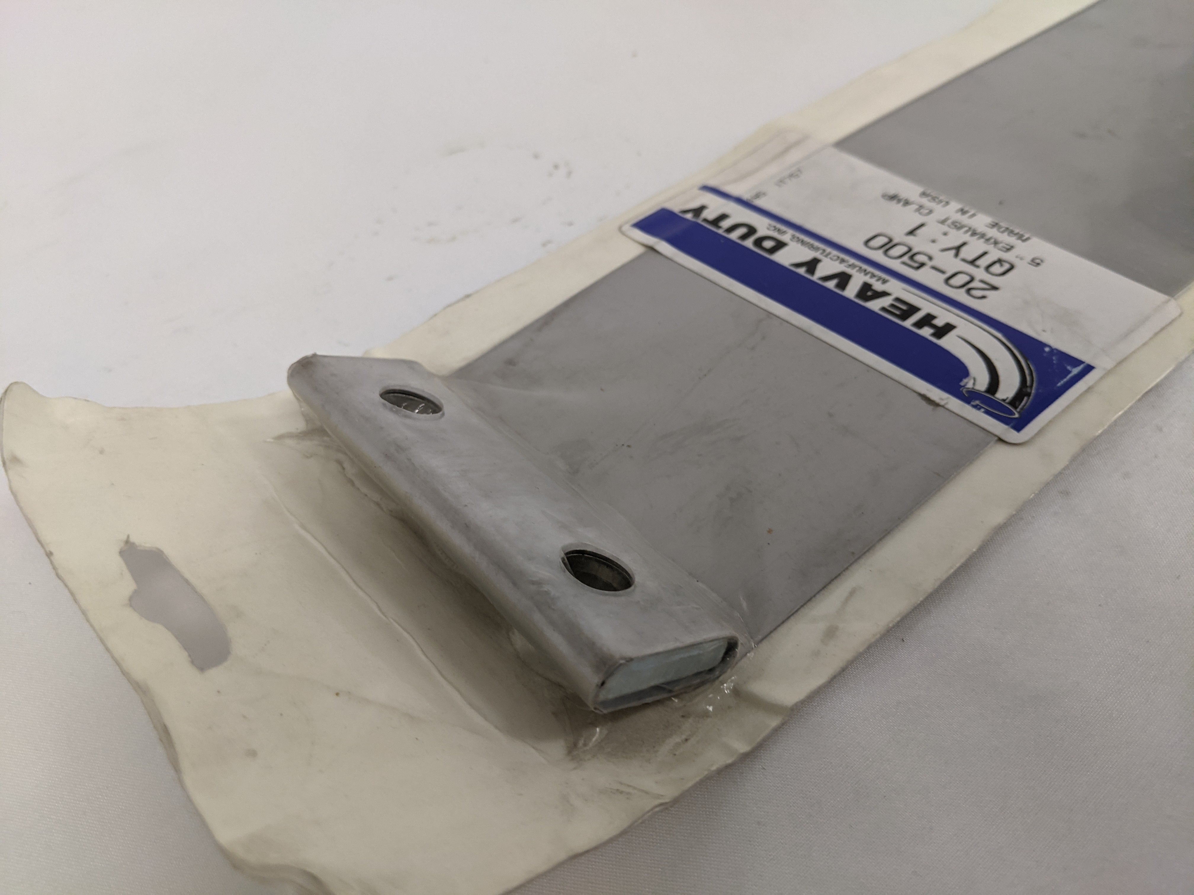 Heavy Duty 5" Dia. 3 3/8" Wide Flat Band Clamp - P/N HDC 20 500 (9902309179708)