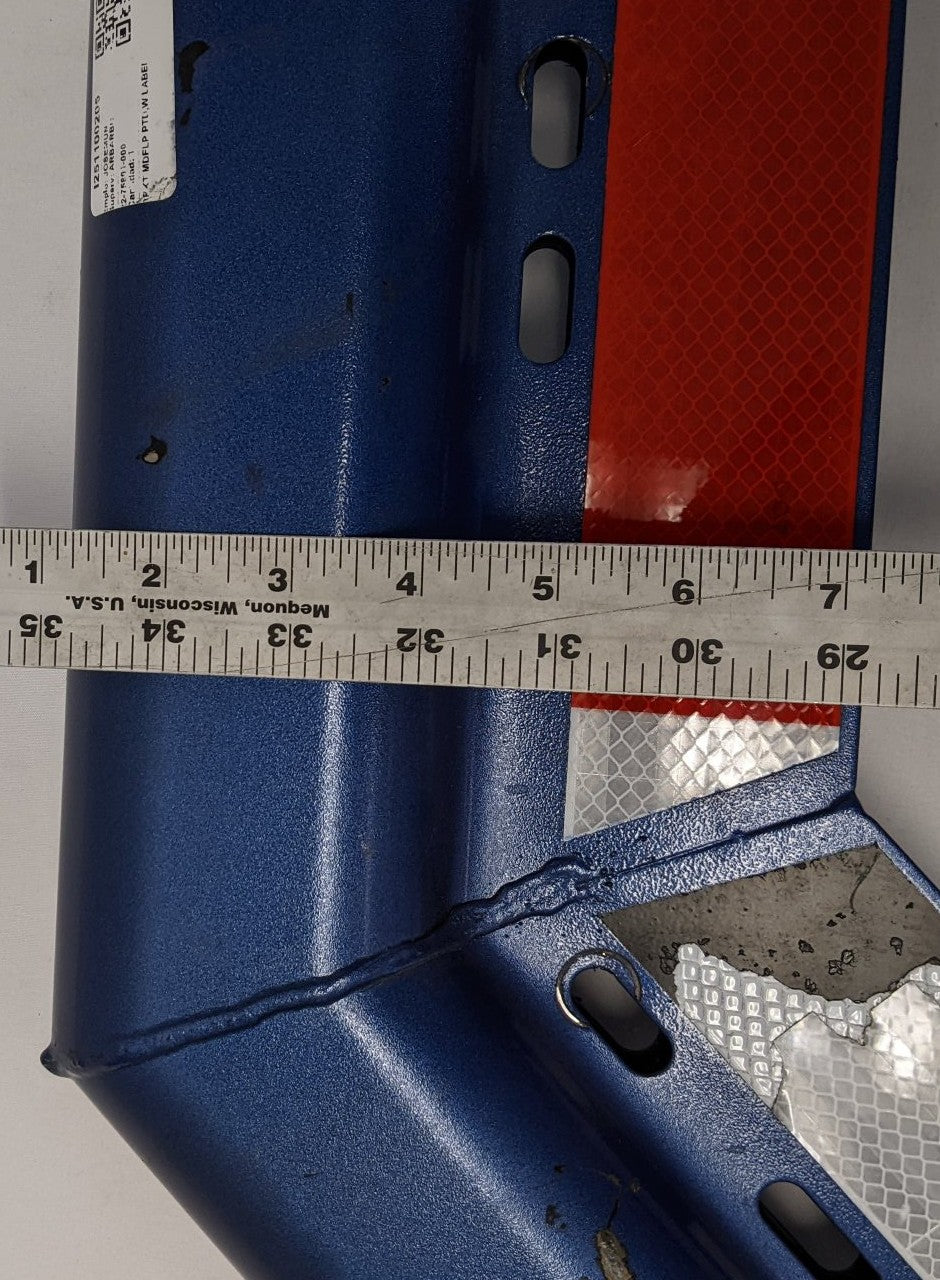 Used FTL LH Rear 45° Angled Blue Mud Flap Bracket Hanger - P/N 22-75801-000