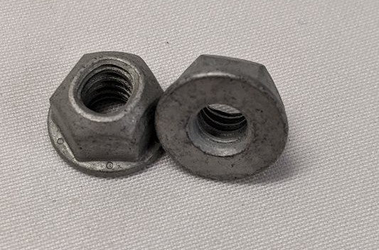#12-24 Grade 8 Galvanized Steel Flange Lock Nuts - Lot of 200