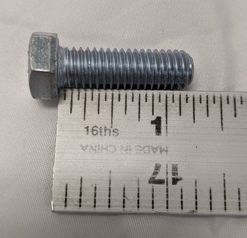 3/8"-16 x 1 1/4" Grade 5 Hex Bolts - Zinc Plated, Fully Threaded, Lot of 100