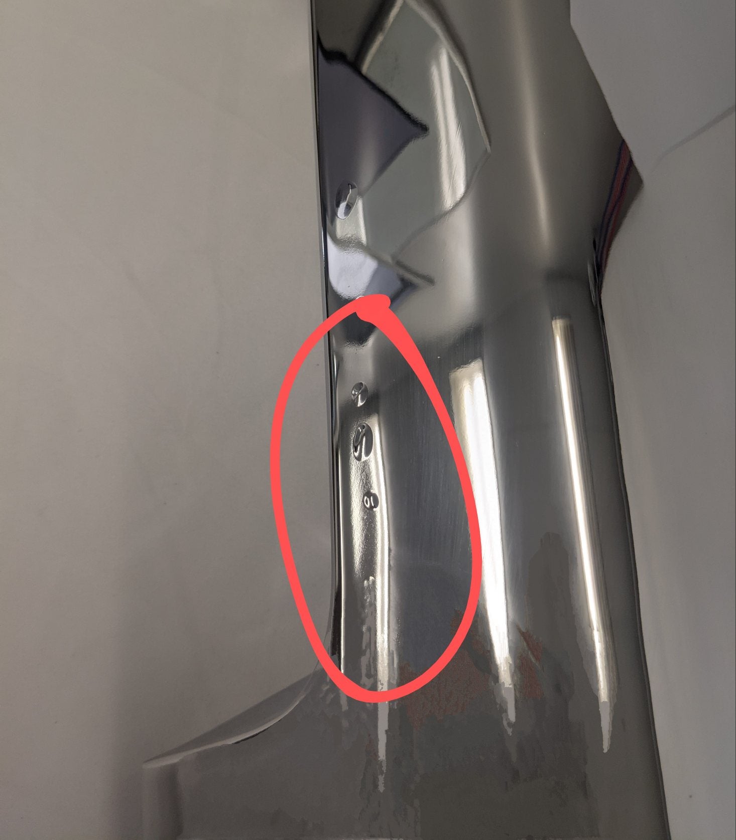 Used Western Star 43N Chrome No Logo Hood Handle - P/N A17-21312-003 (10145897611580)