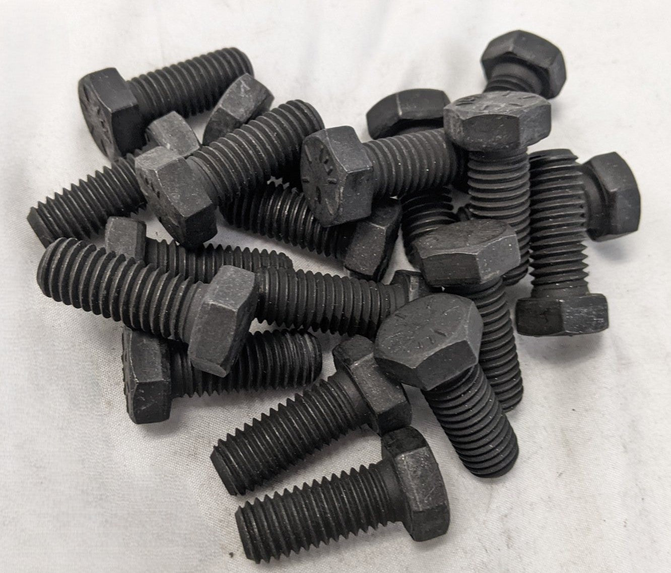 *Lot of 20* New 1/2"-13 x 1-1/4" Fully Threaded Coarse Grade 8 Steel Hex Bolts