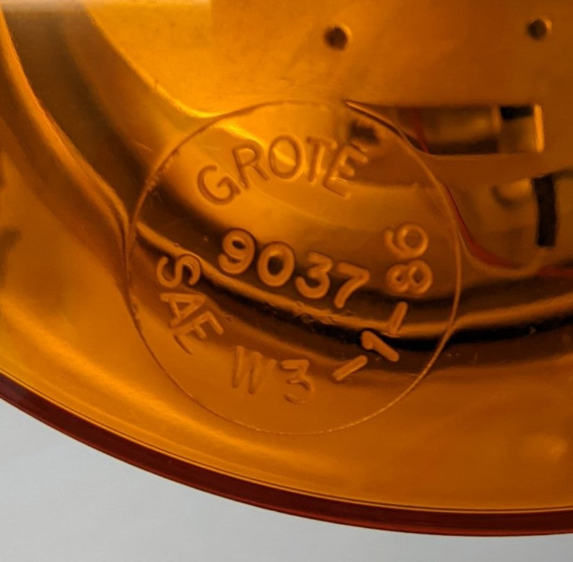 Damaged Grote Amber Beacon Strobe Light - P/N A06-71876-000
